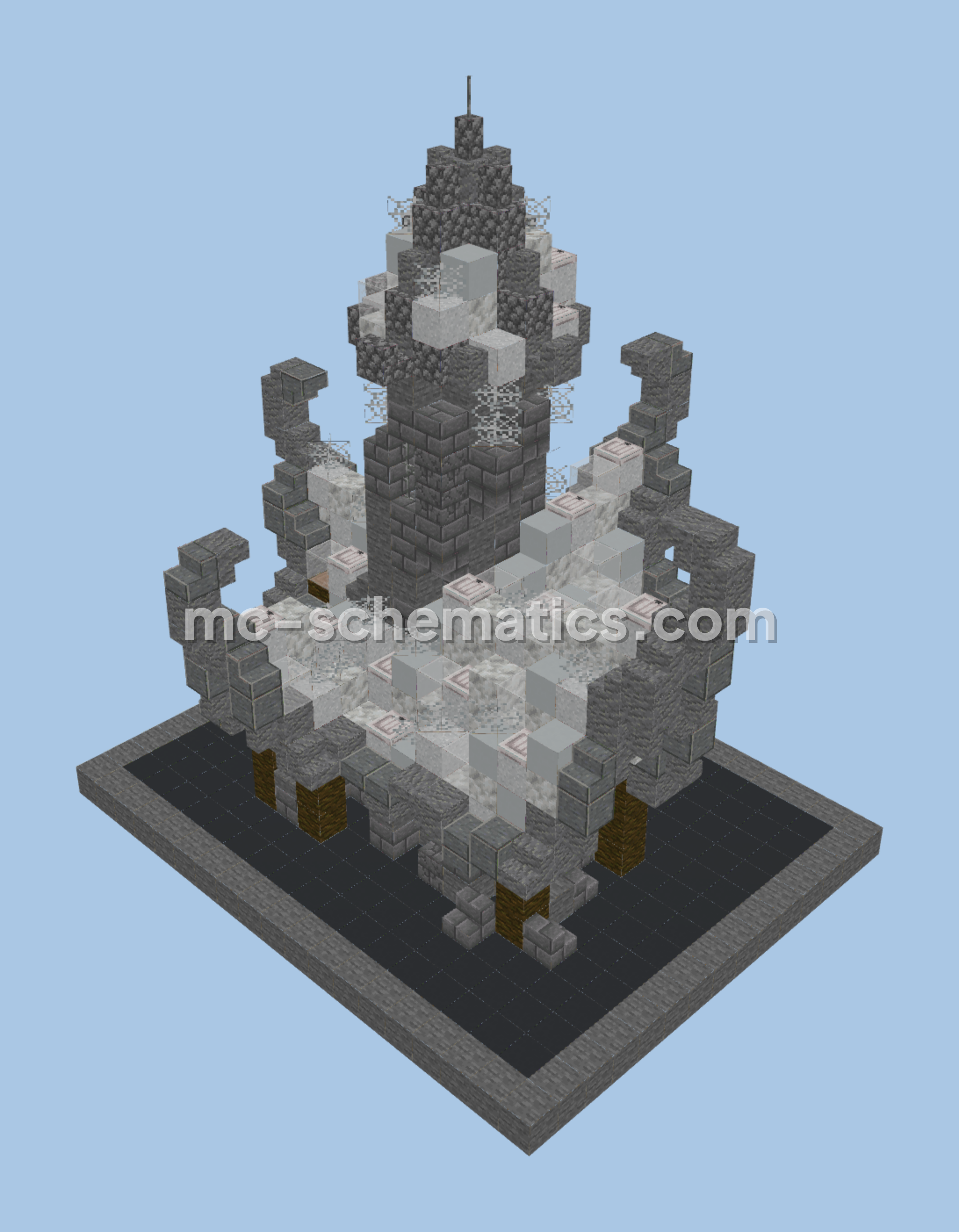 Medieval Fantasy Sky House 3 Minecraft schematic
