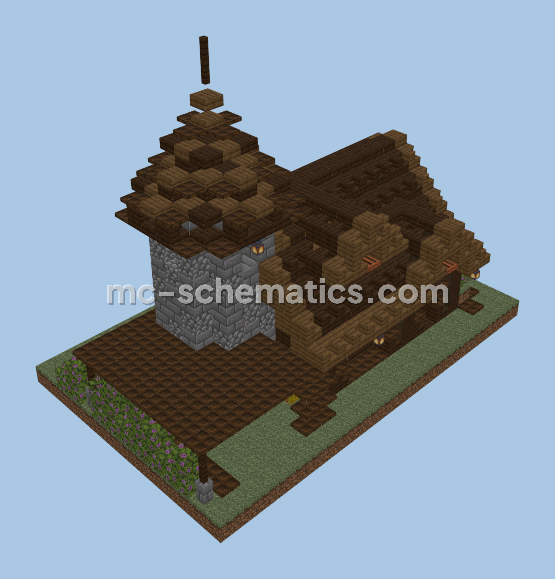 Medieval Farmhouse Minecraft schematic preview