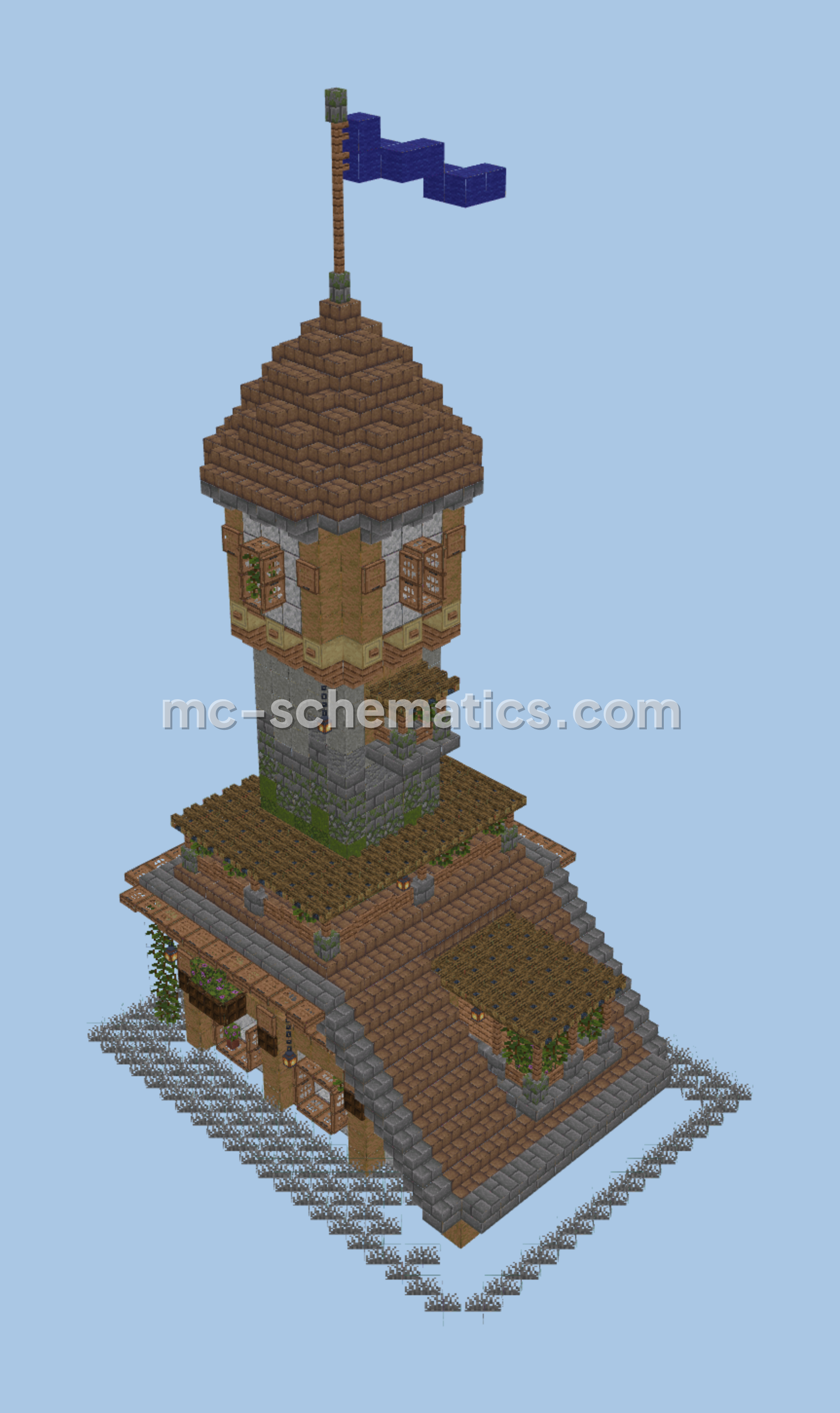 Medieval Heritage Build Castle Minecraft schematic preview