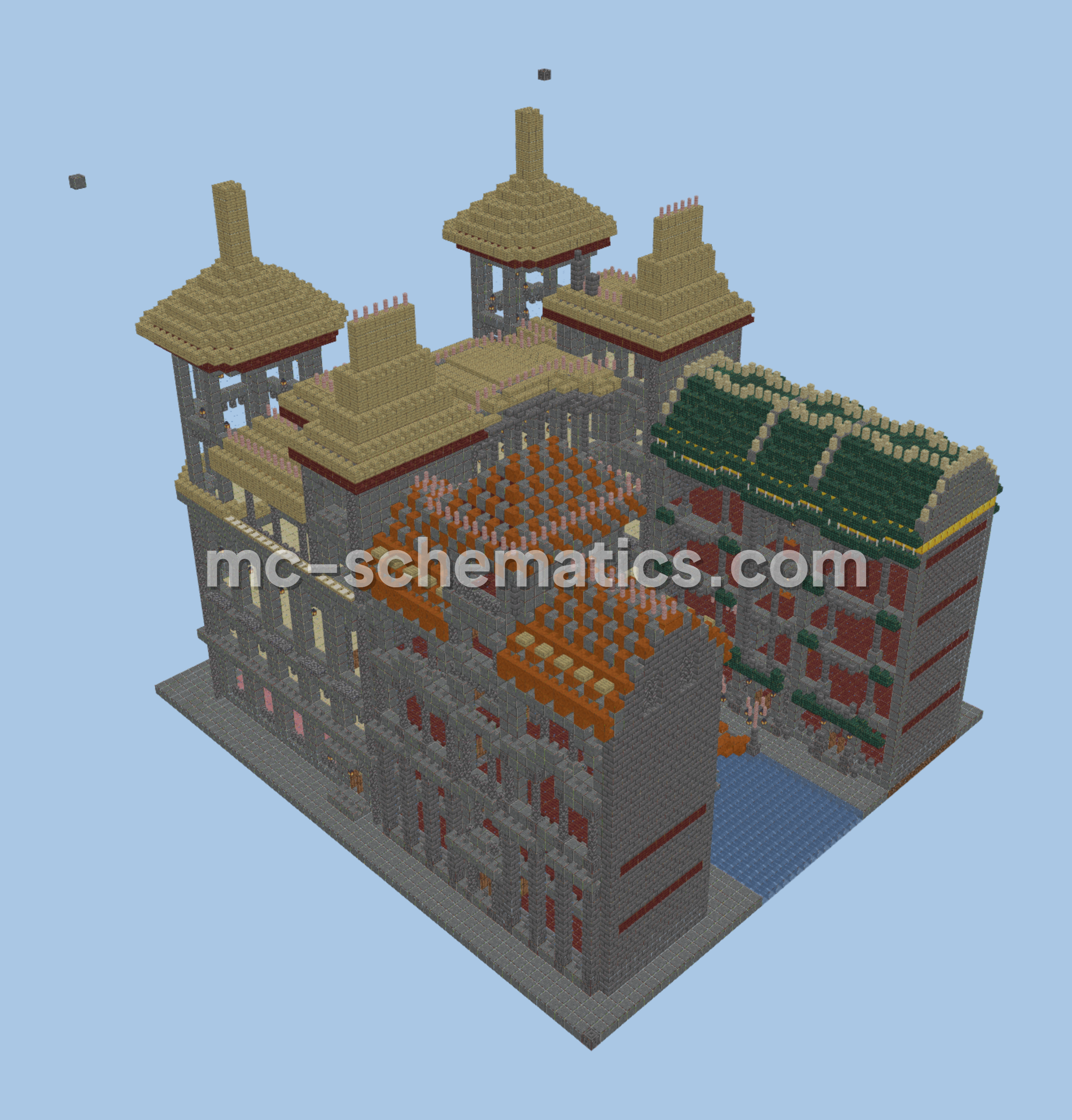 Medieval House 80 Minecraft schematic preview