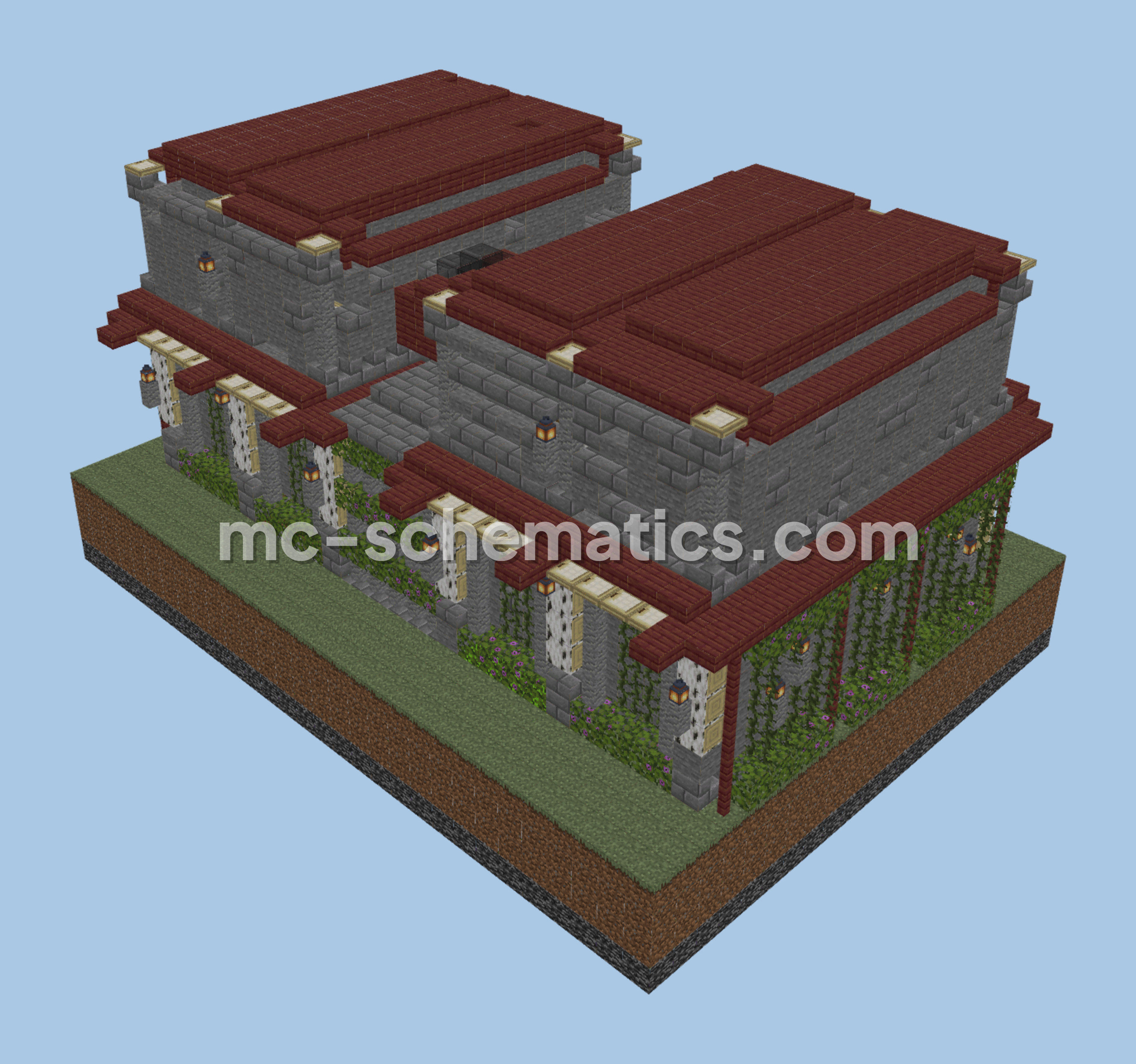 Medieval House Schematic Minecraft schematic preview
