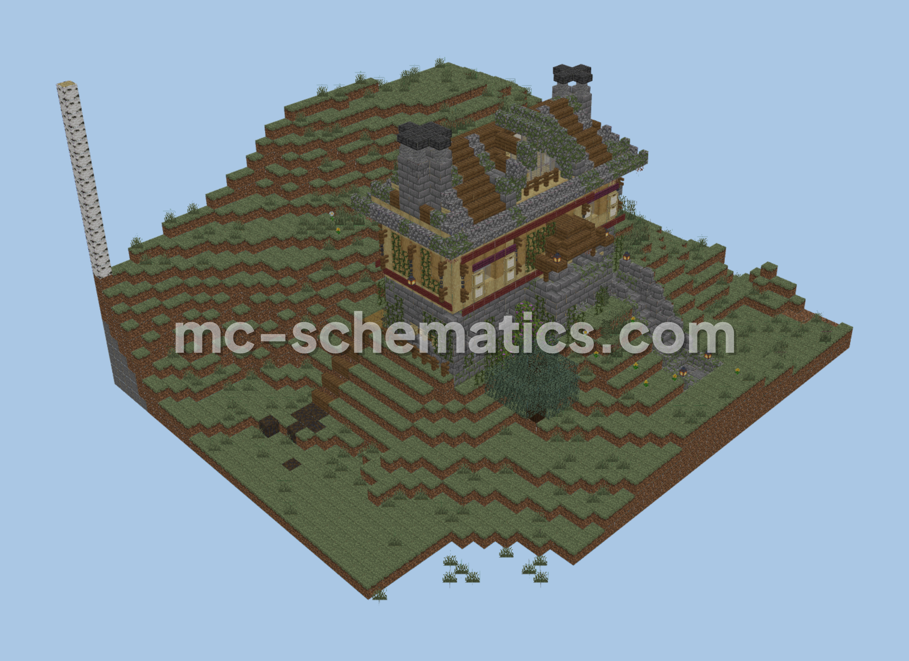 Medieval Jackdaw Hollow Manor House Minecraft schematic