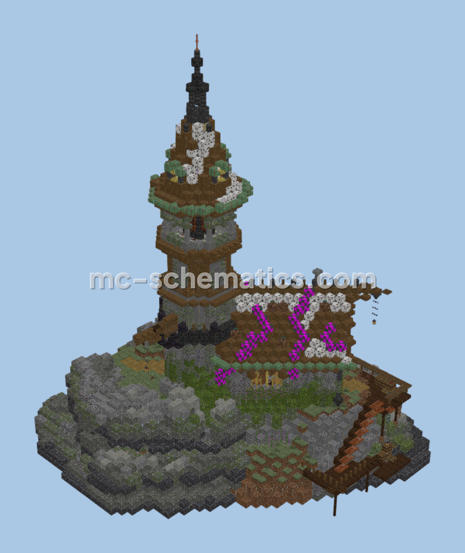 Medieval Lighthouse Dwelling Minecraft schematic preview