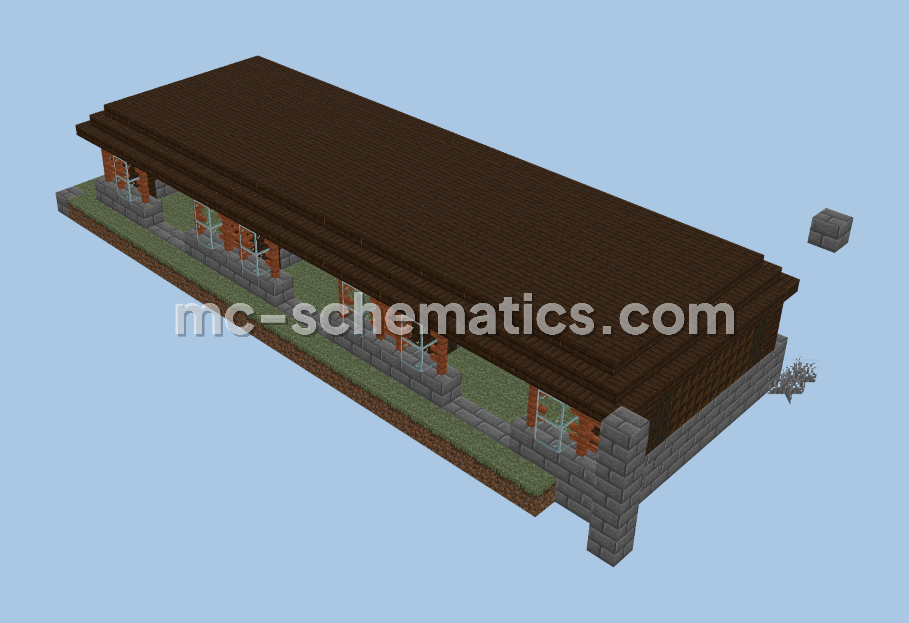 Medieval Market Stall Minecraft schematic preview