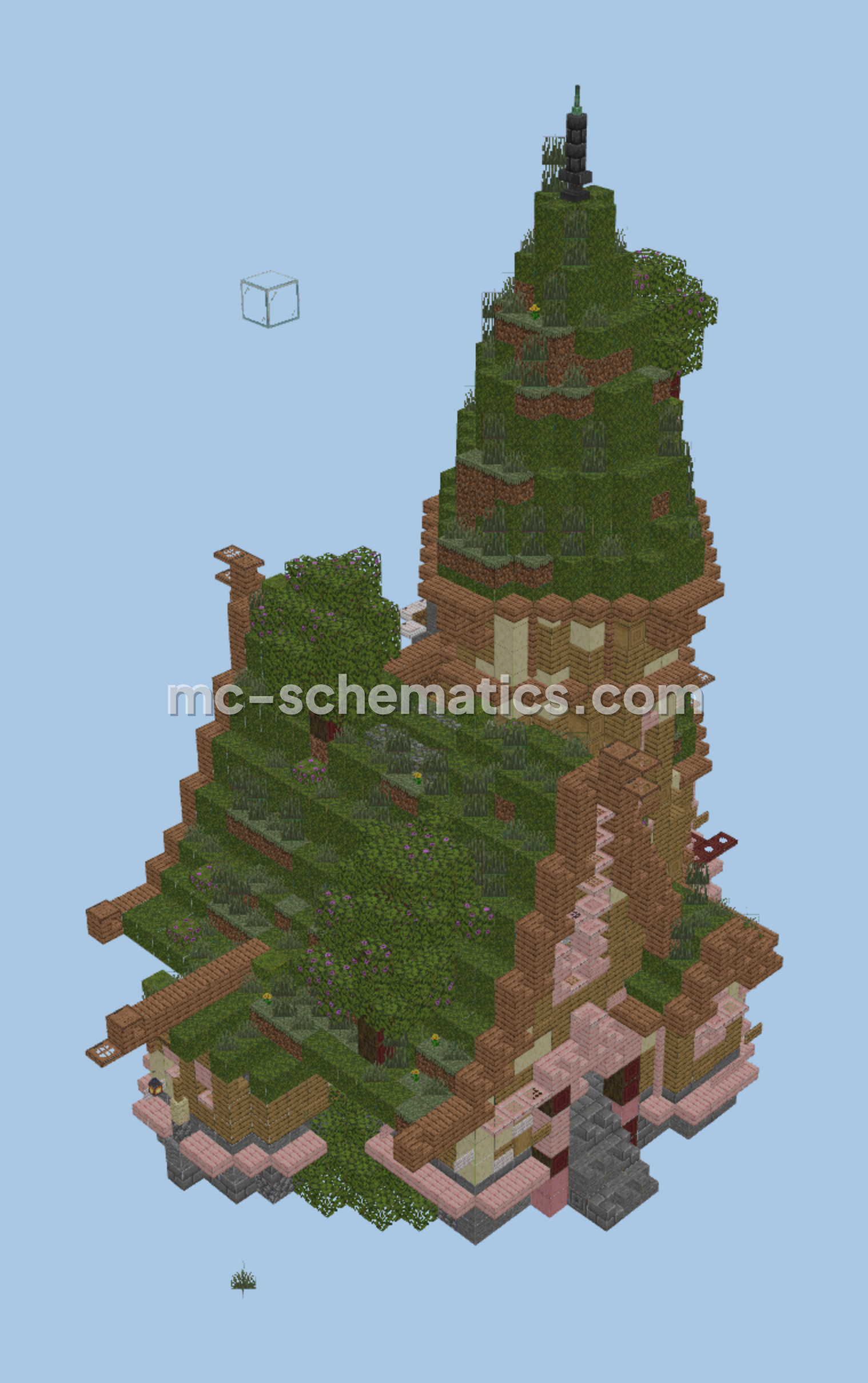Medieval Moss Farm Structure Minecraft schematic preview