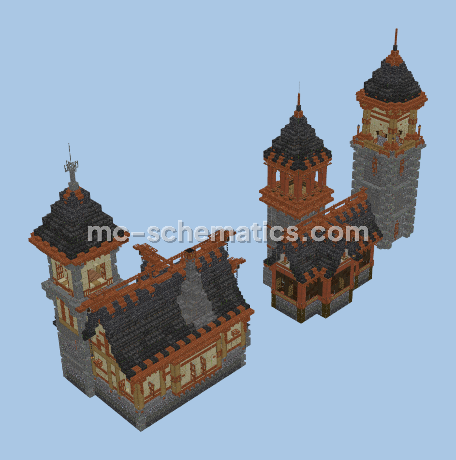 Medieval Pack Medieval Building Minecraft schematic preview