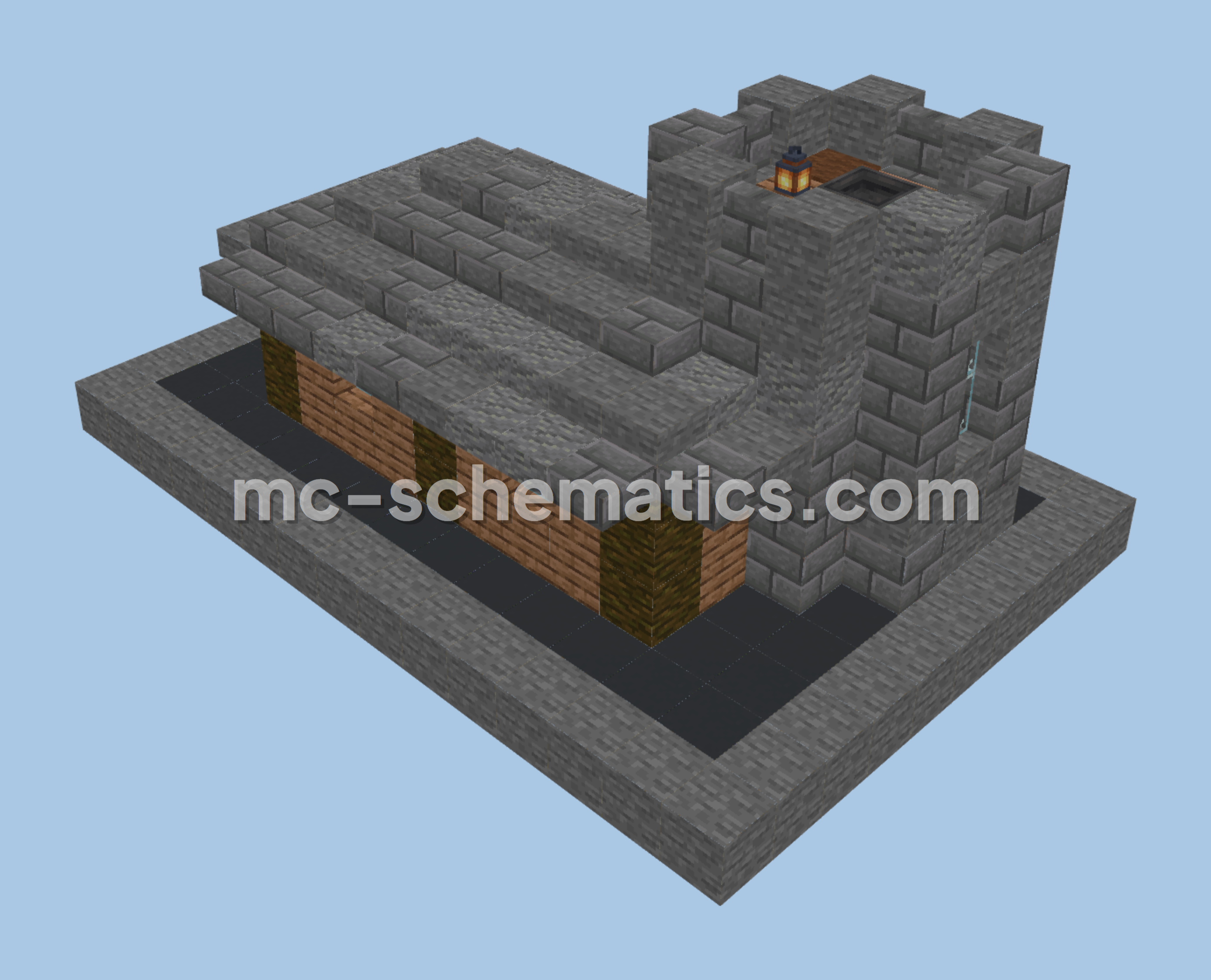 Medieval Small Castle House Minecraft schematic preview