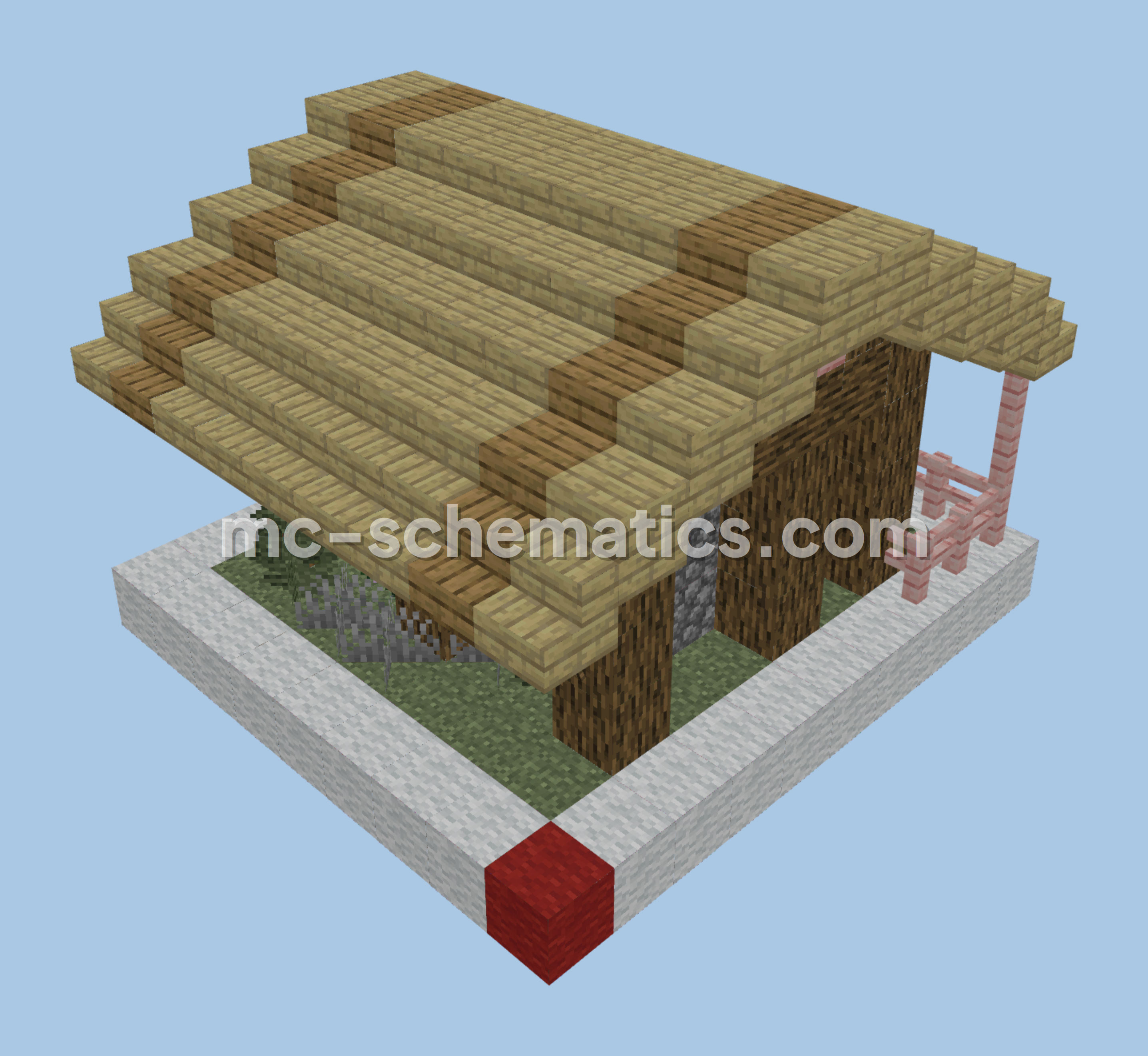 Medieval Starter Hut Minecraft schematic preview