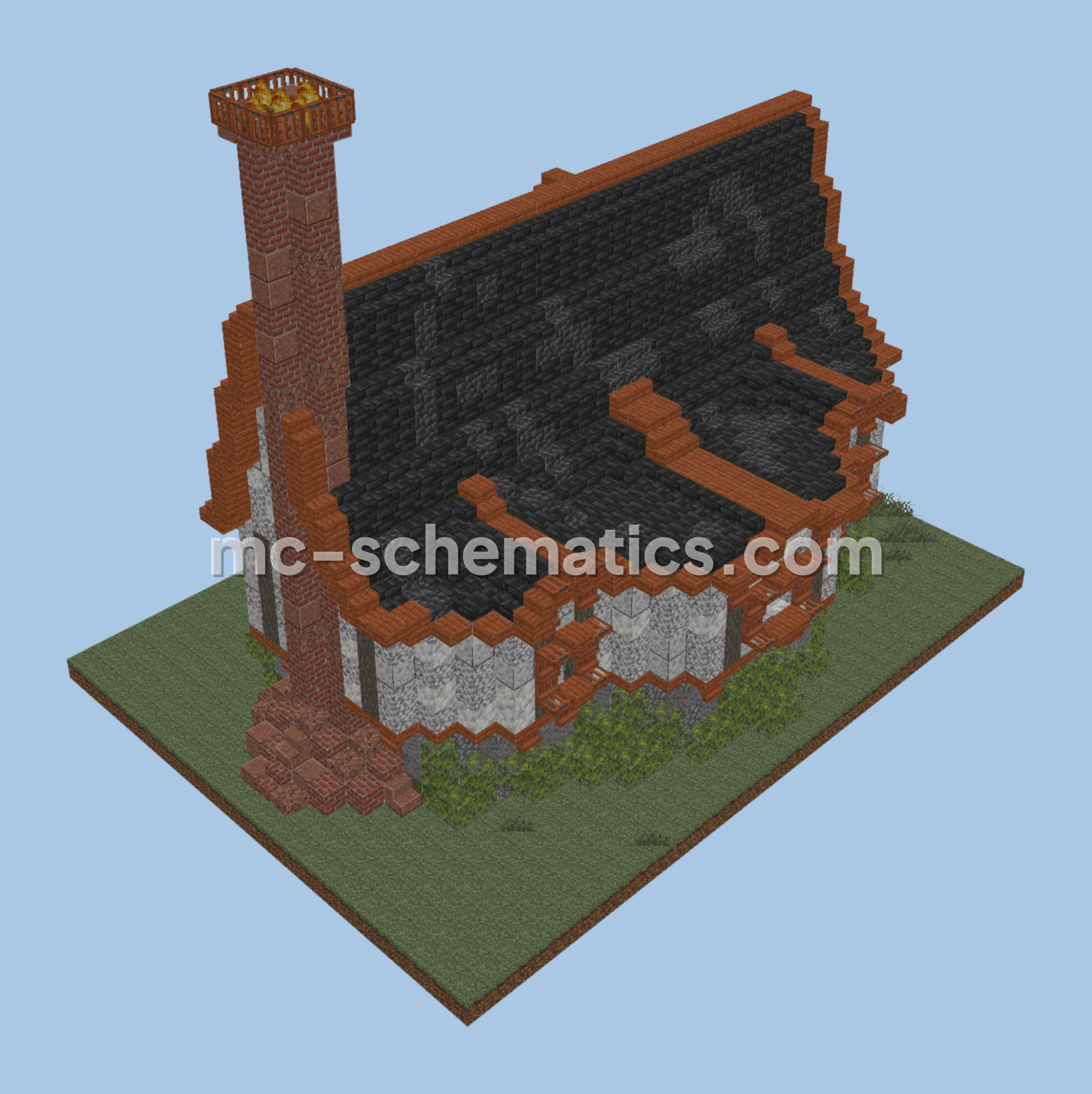 Medieval Starter Survival House Minecraft schematic preview
