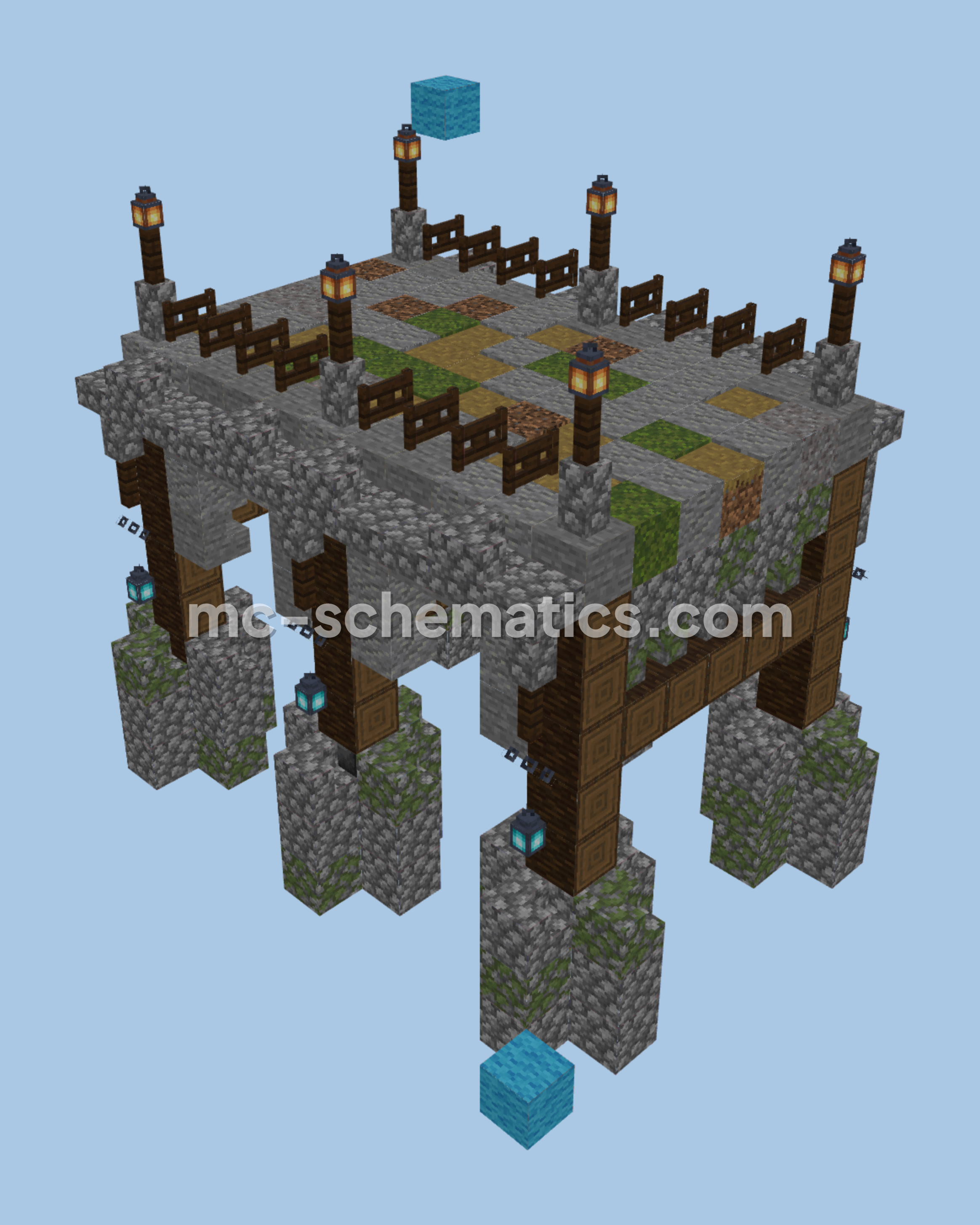 Medieval Stone Bridge Minecraft schematic preview