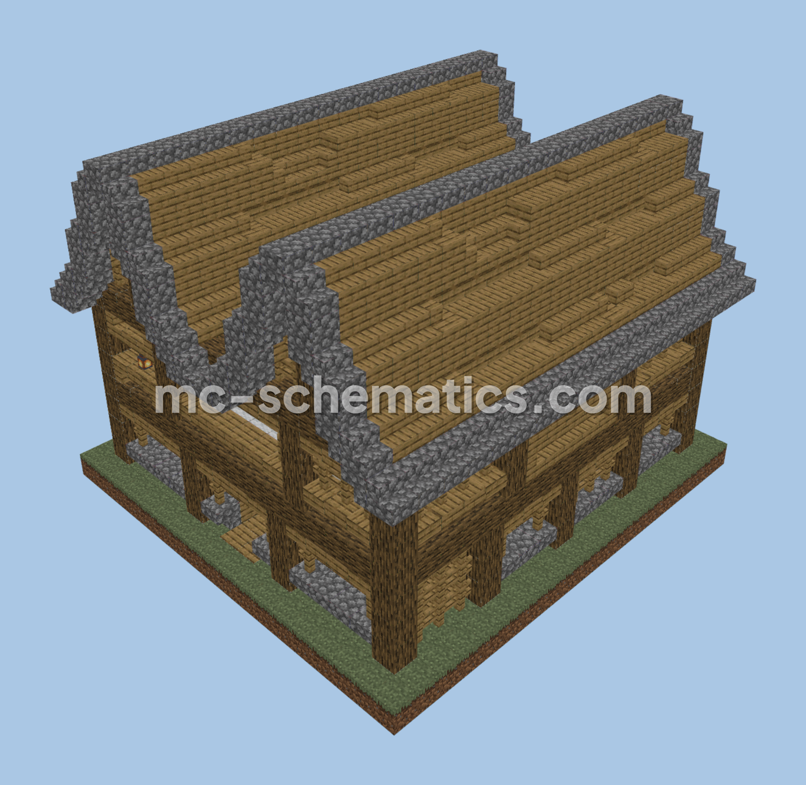 Medieval Storage House Minecraft schematic preview