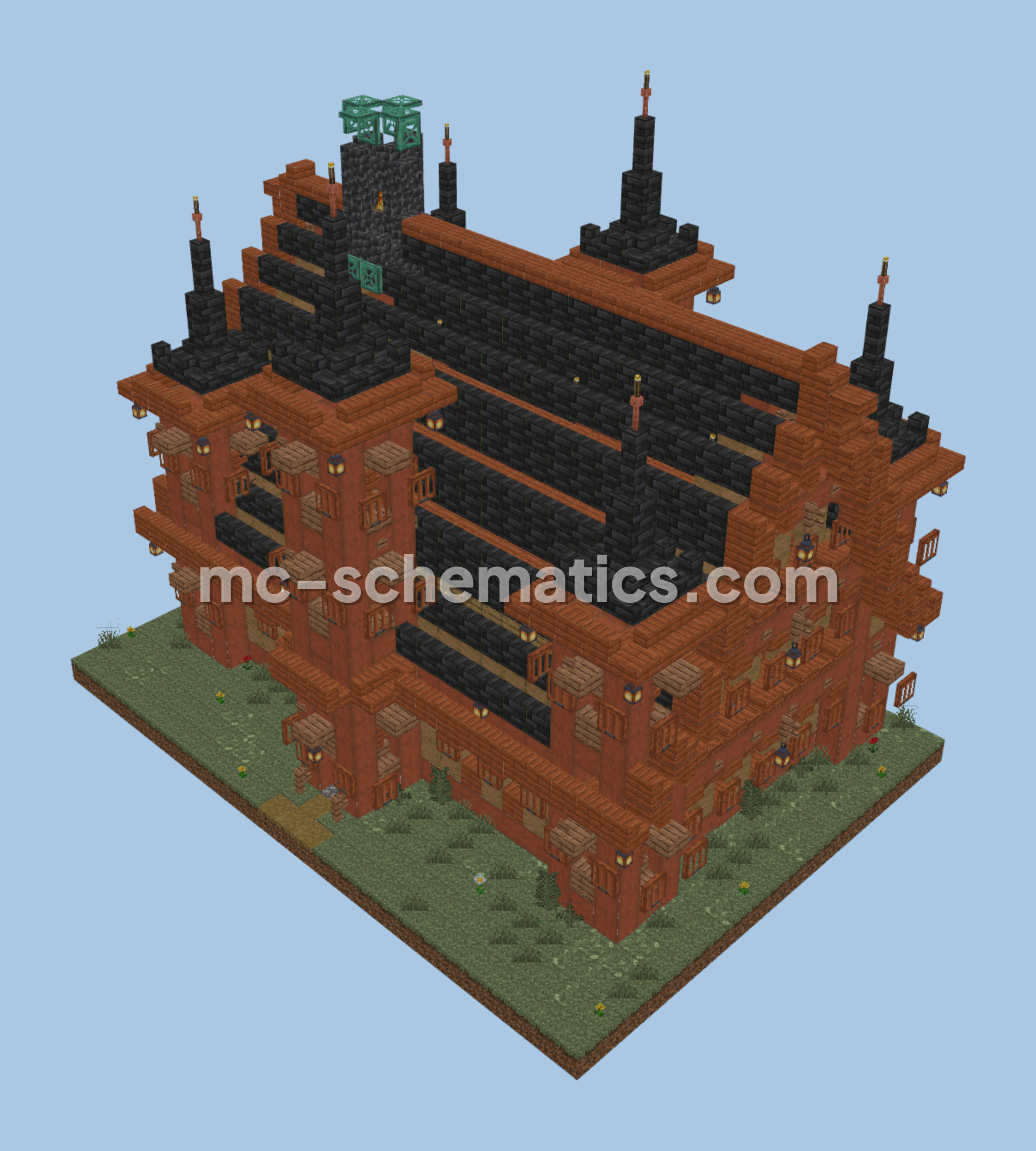 Cozy Medieval House Design Minecraft schematic