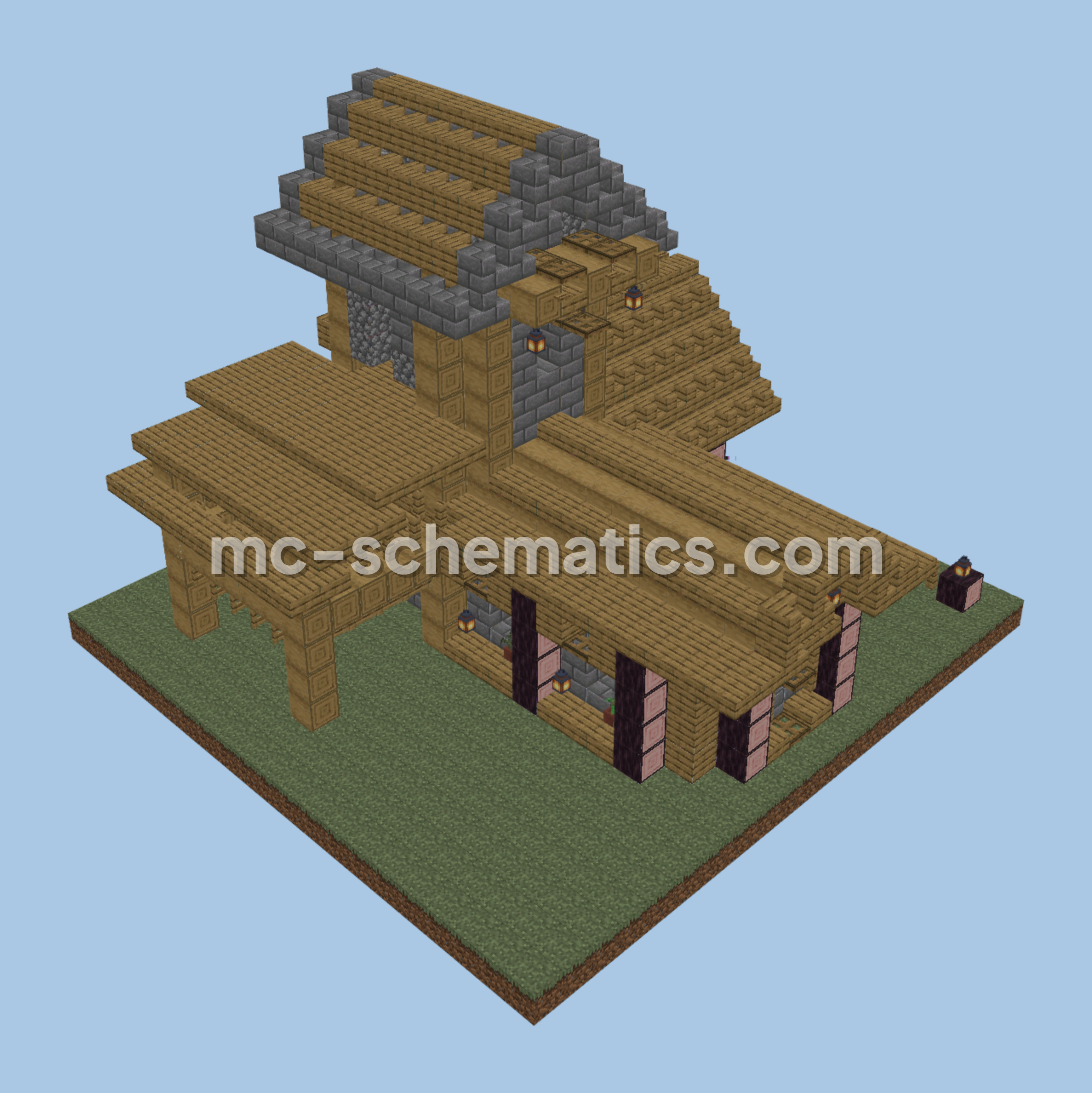 Medieval Survival House Minecraft schematic preview