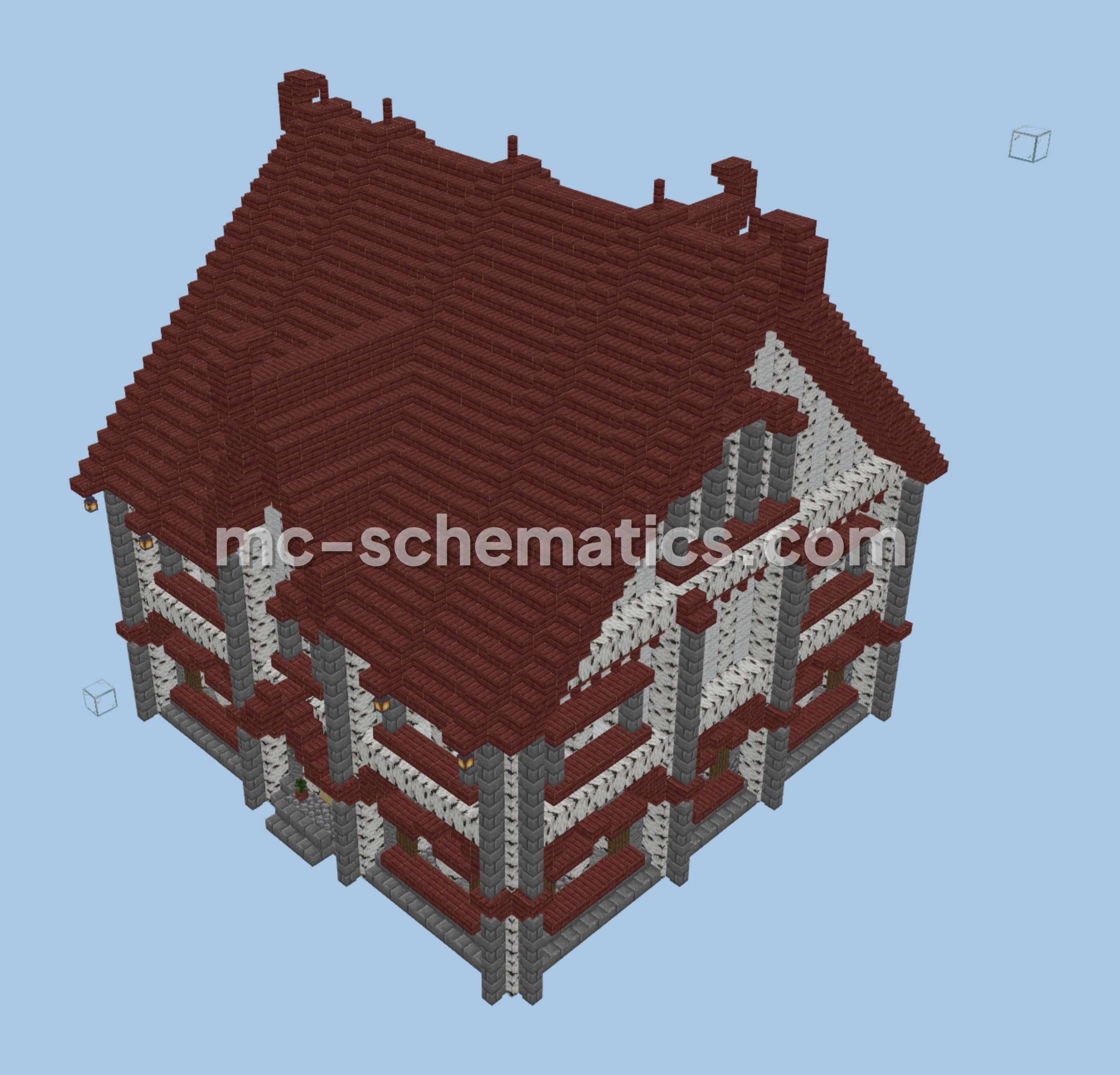 Medieval Town Building 20 Structure Minecraft schematic preview