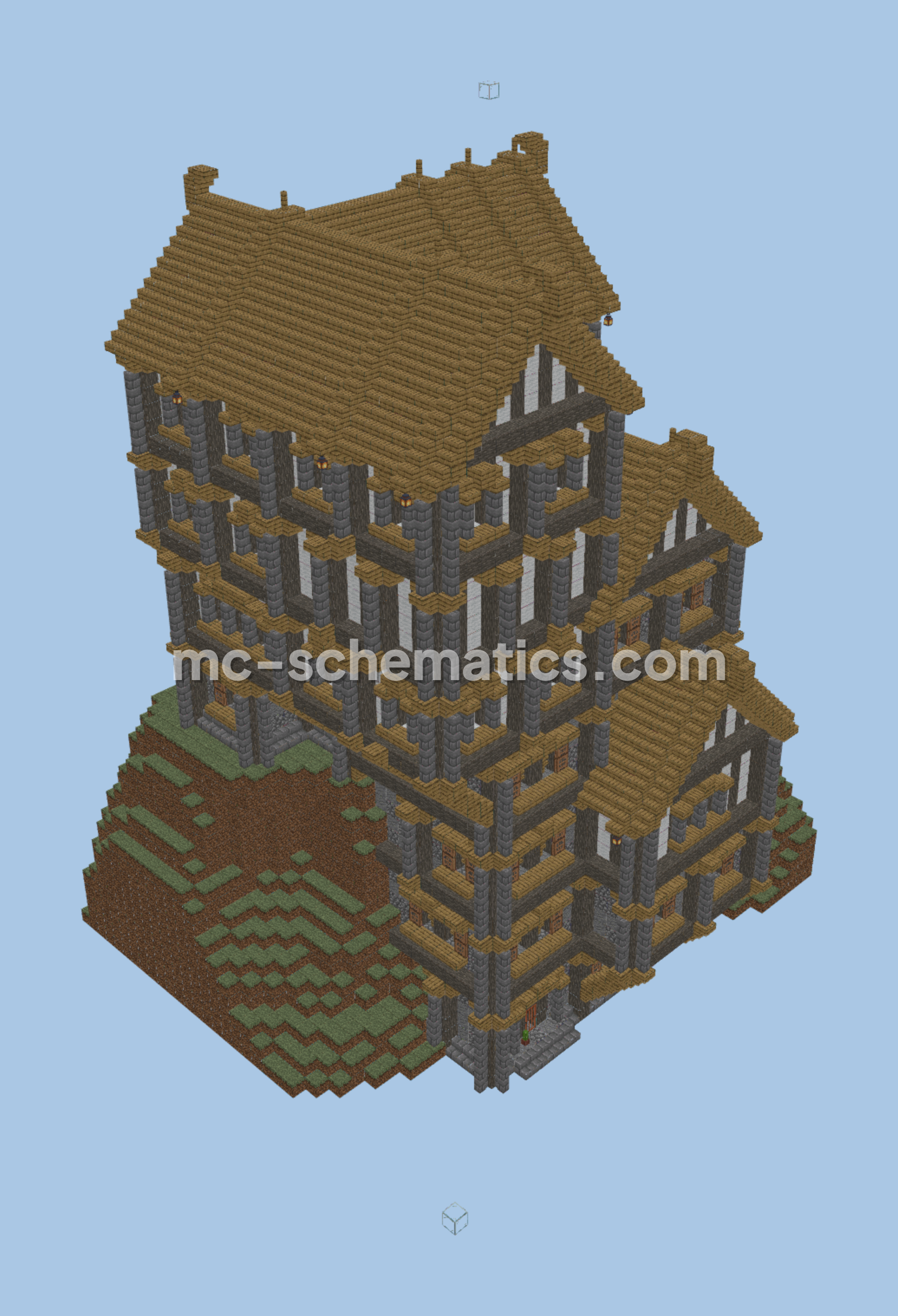 Medieval Town Building 22 Structure Minecraft schematic preview
