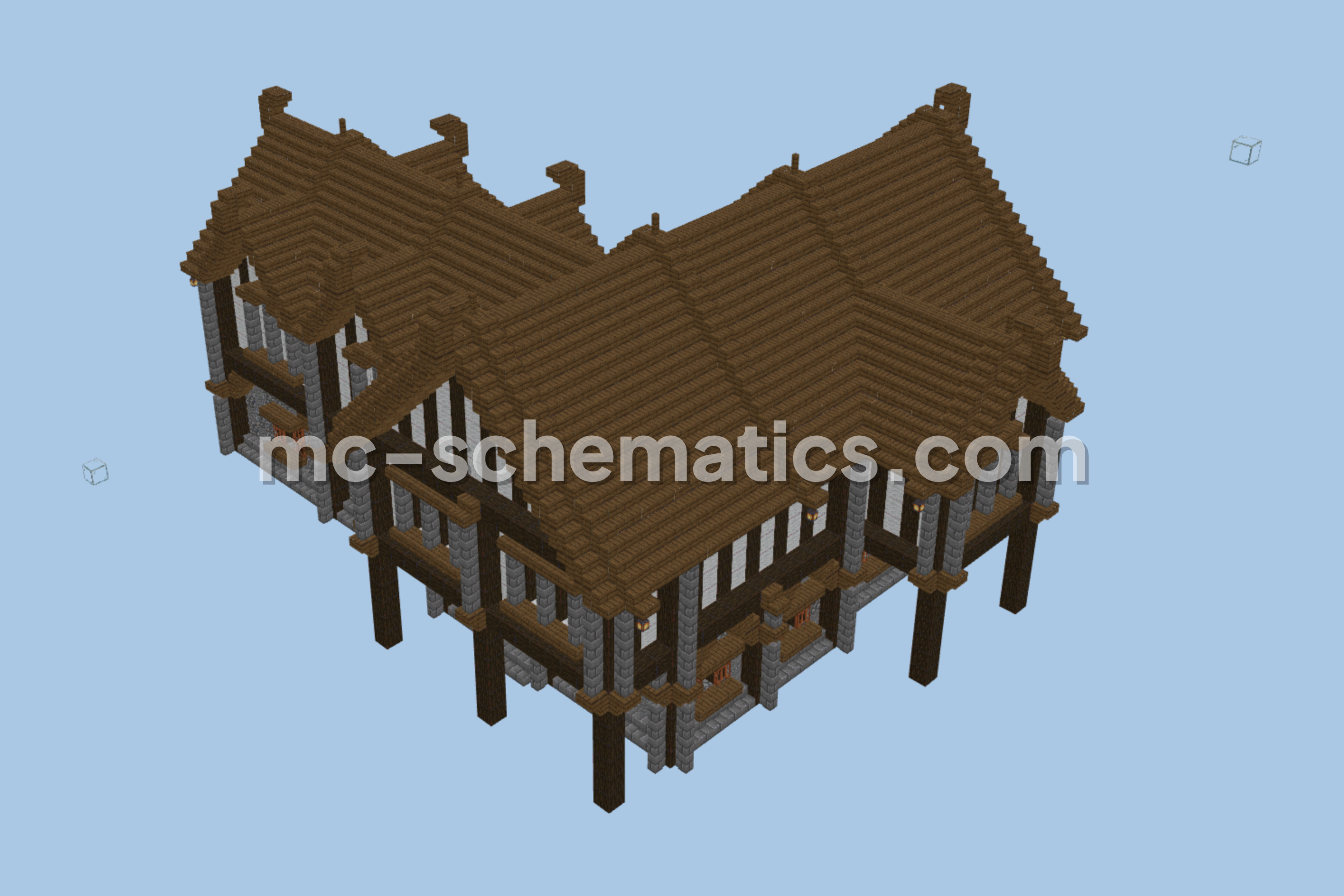Medieval Town Building 6 Minecraft schematic preview