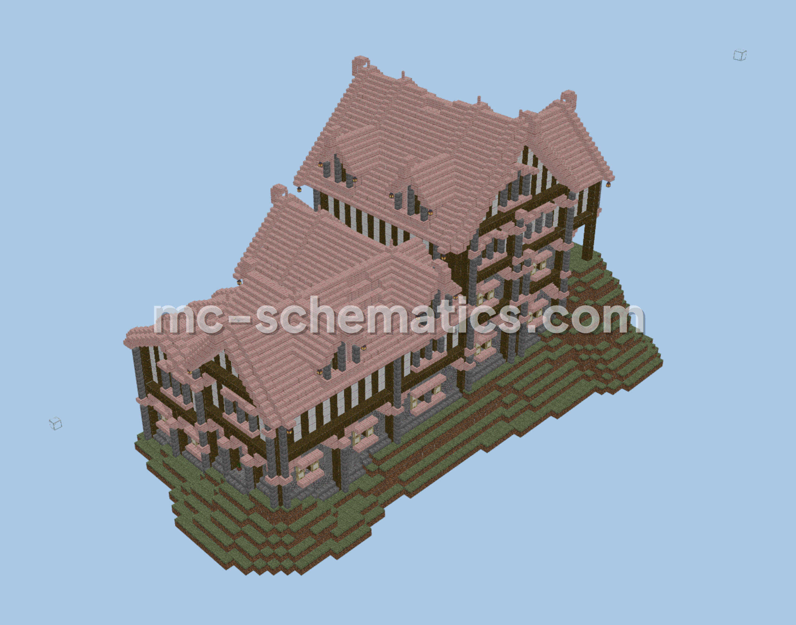 Medieval Town Building 8 Schematic Minecraft schematic preview
