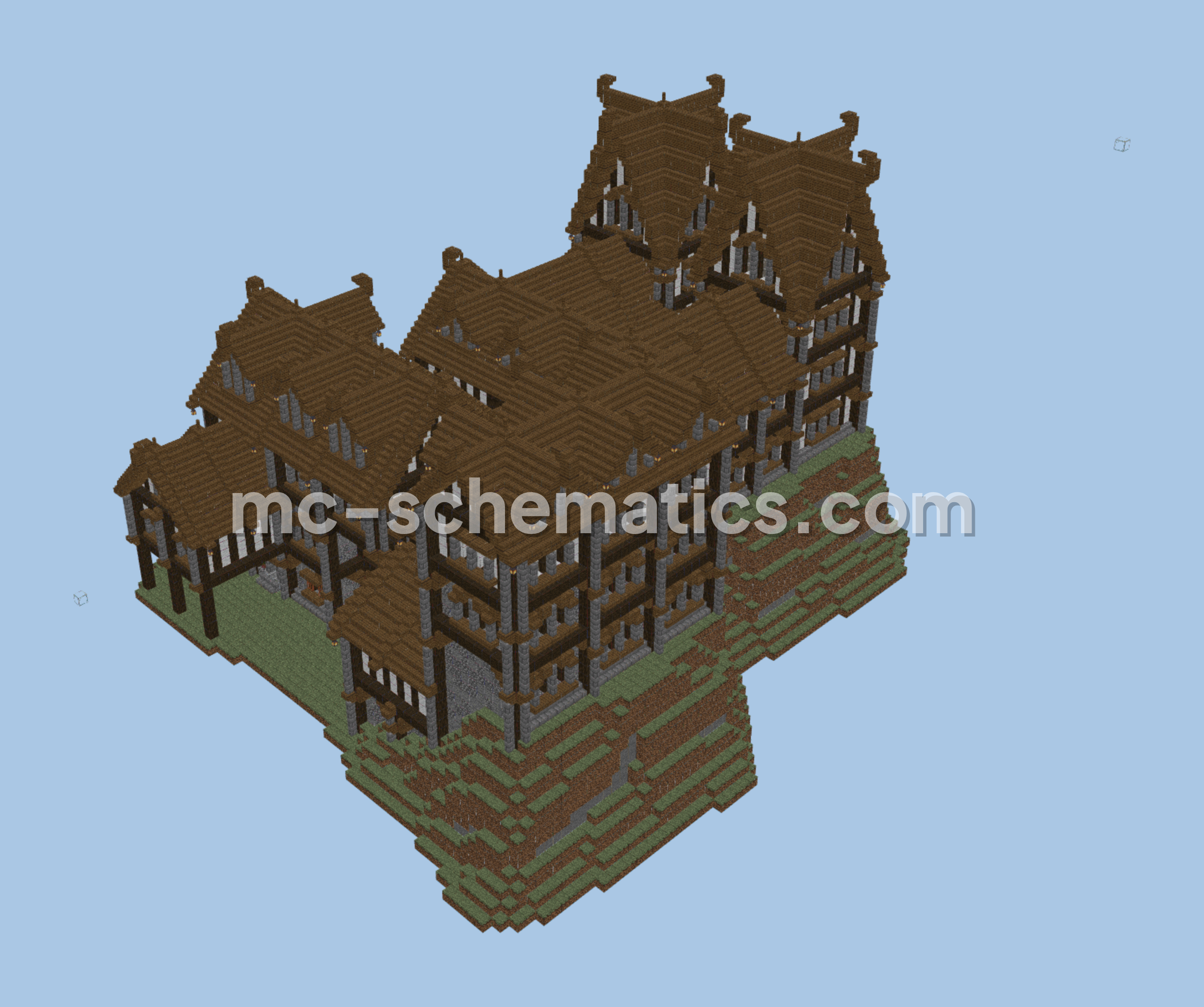 Medieval Town Building Four Structure Minecraft schematic preview