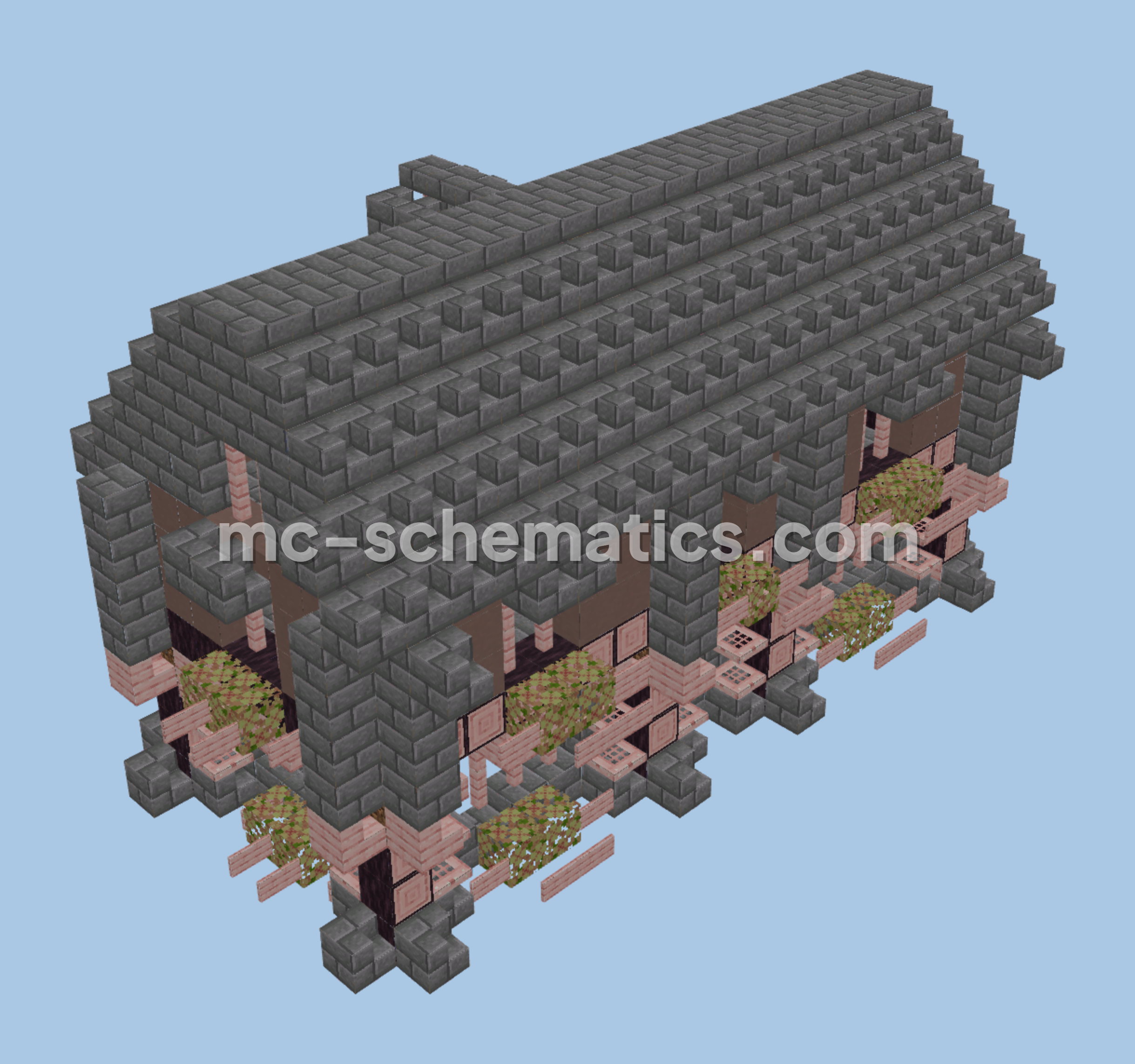 Medieval Town Home Minecraft schematic preview