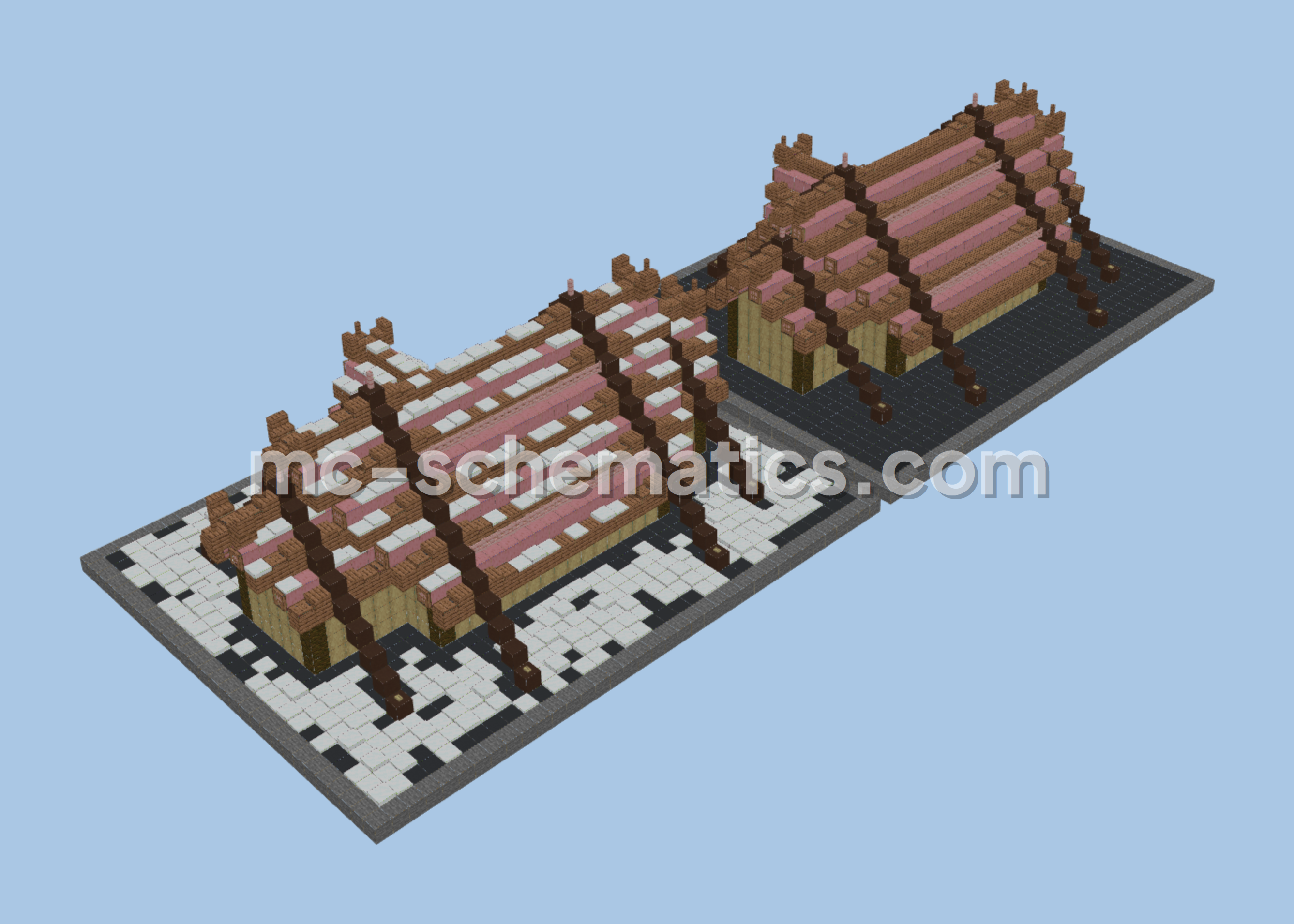 Medieval Viking House 1 Build Minecraft schematic preview