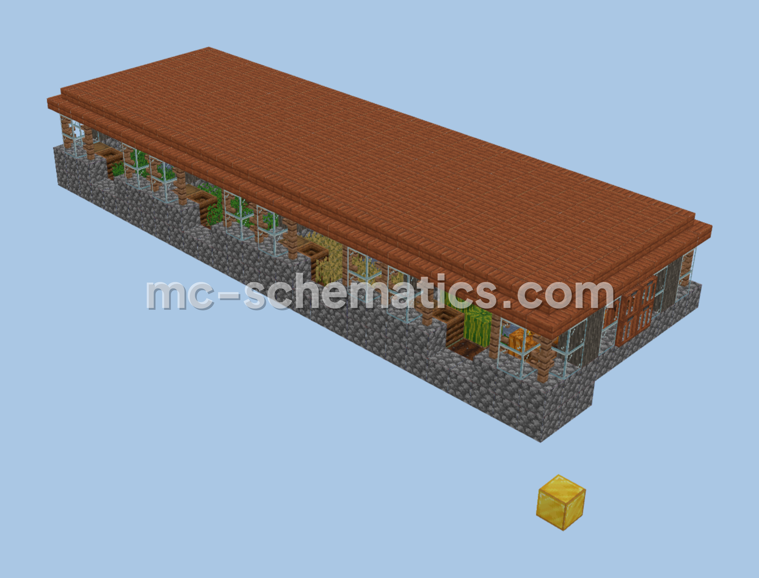 Medieval Village Farmstead Minecraft schematic preview