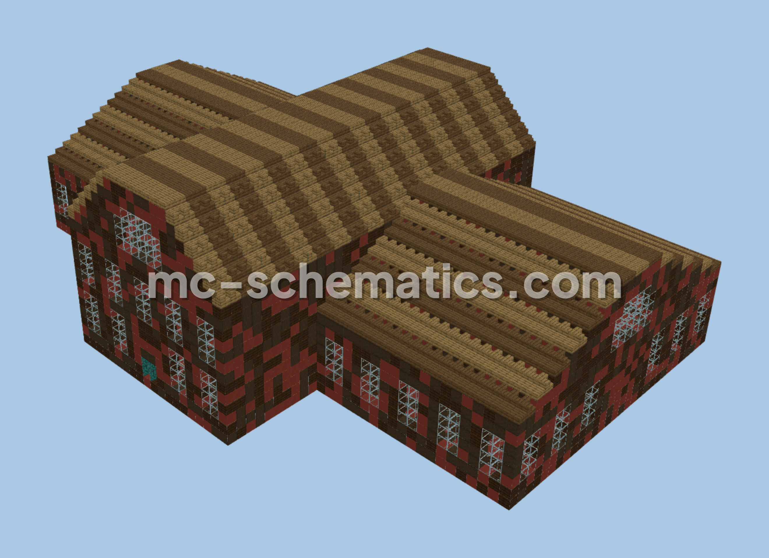 Medium School Building Minecraft schematic preview