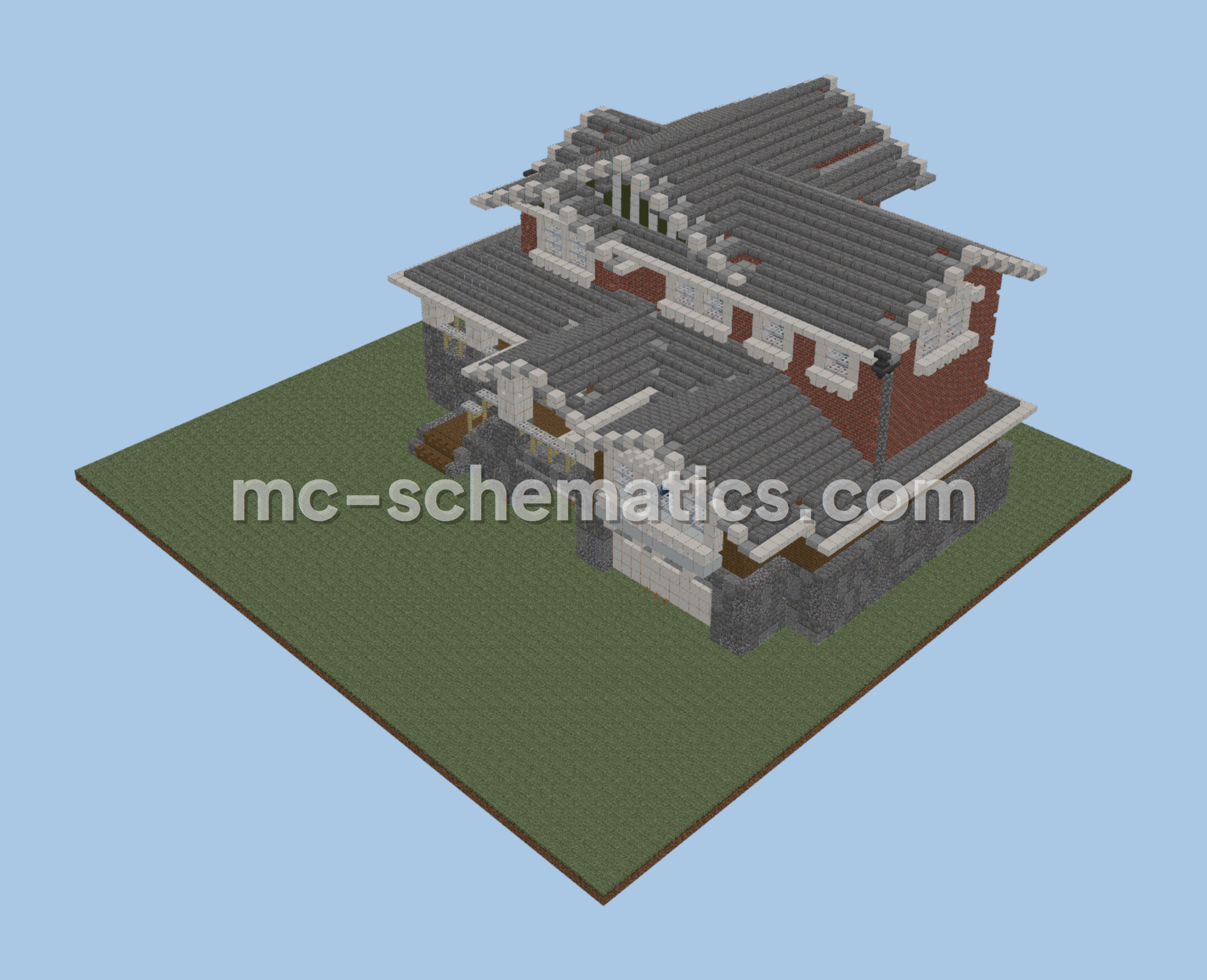 Medium Survival House Minecraft schematic preview