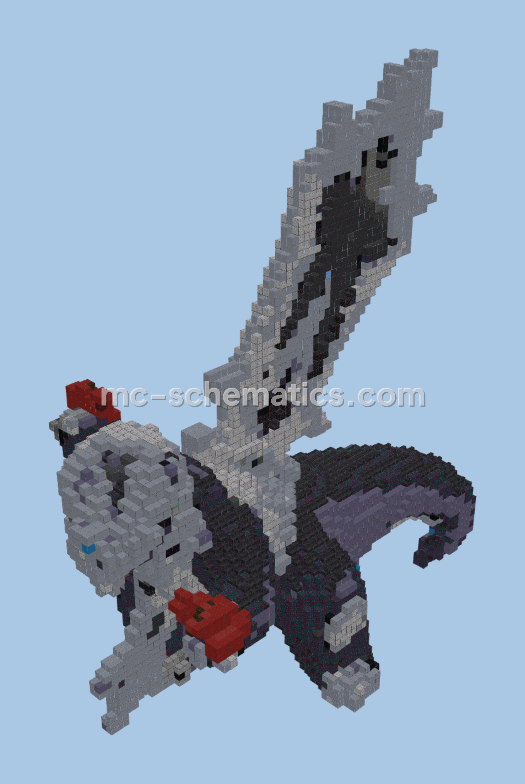 Mega Baxcalibur Structure Minecraft schematic preview