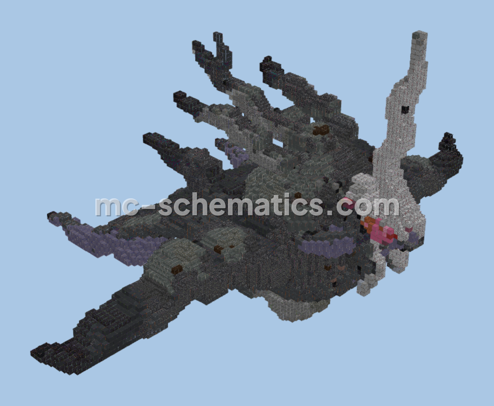 Mega Darkrai Structure Minecraft schematic preview