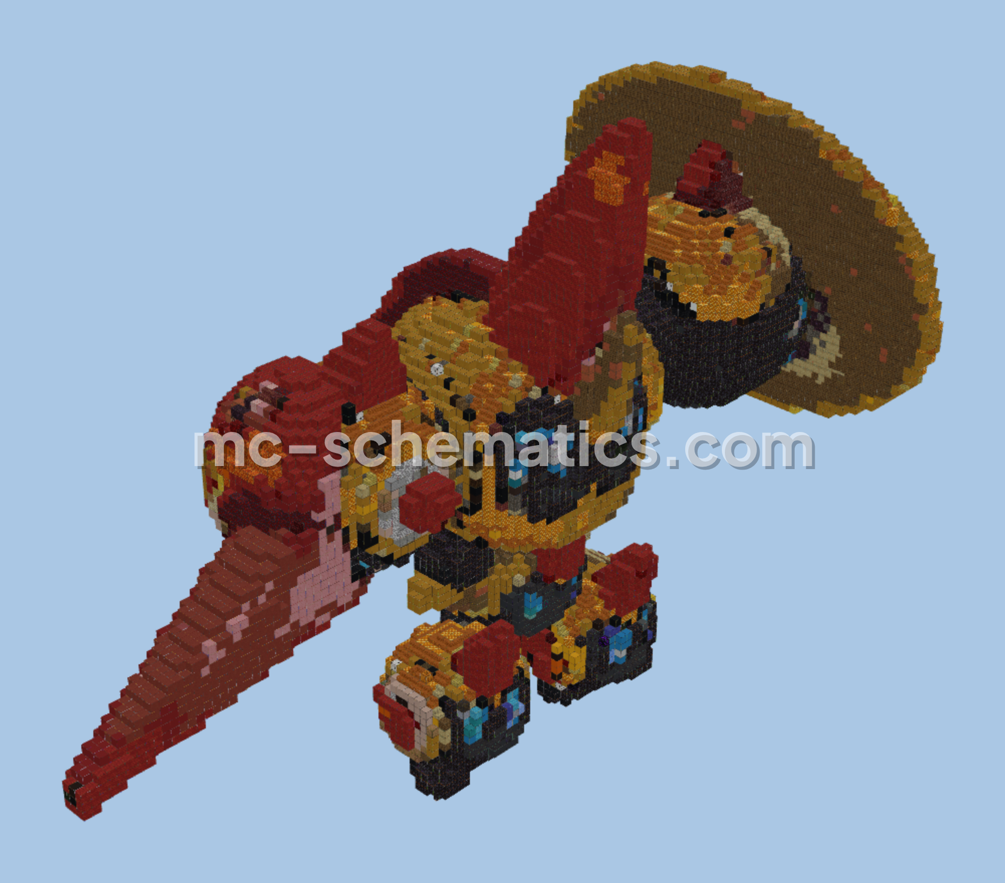 Mega Falinks Structure Minecraft schematic preview