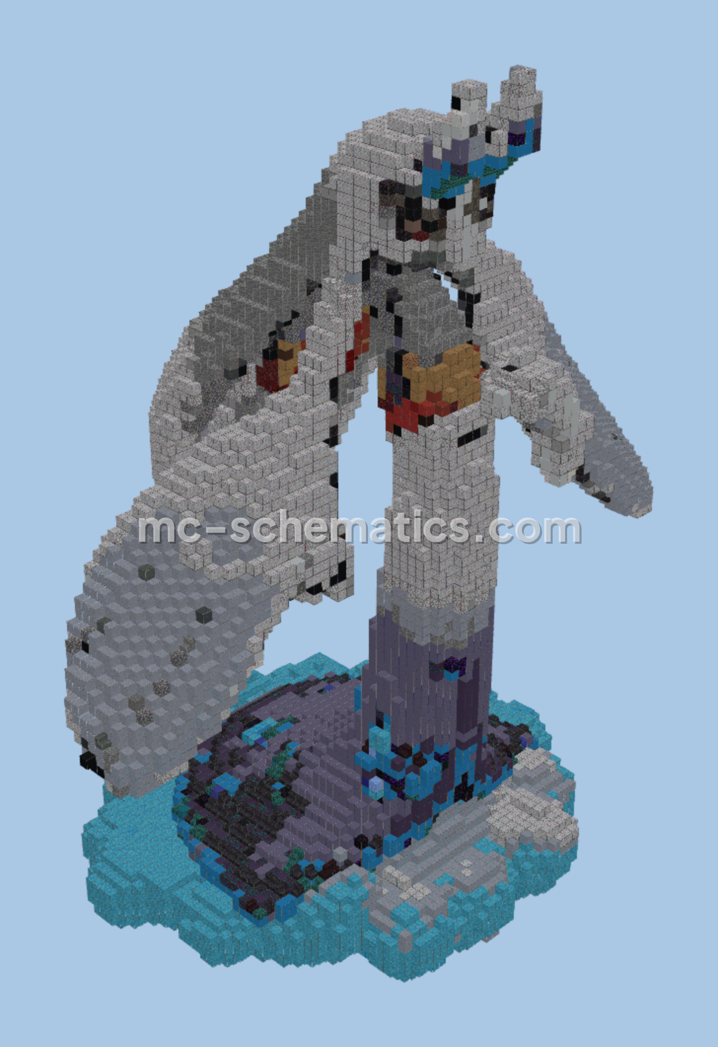 Mega Froslass Structure Minecraft schematic preview