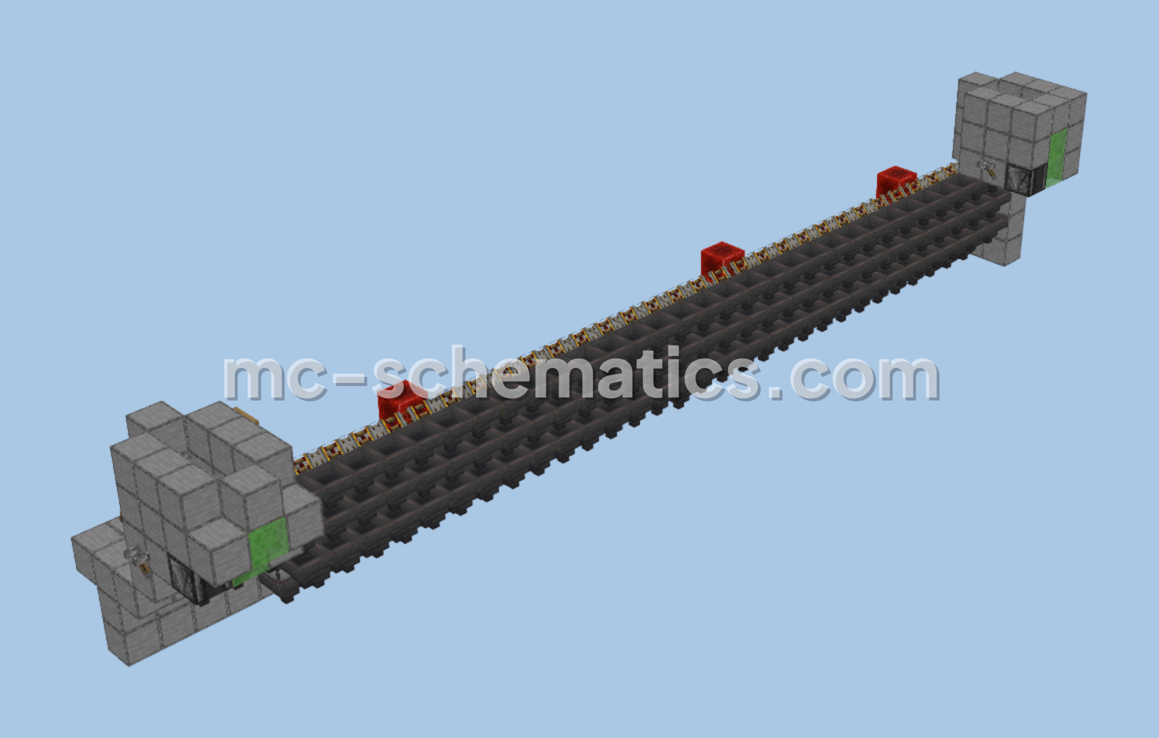 Mega Furnace Array Minecraft schematic preview