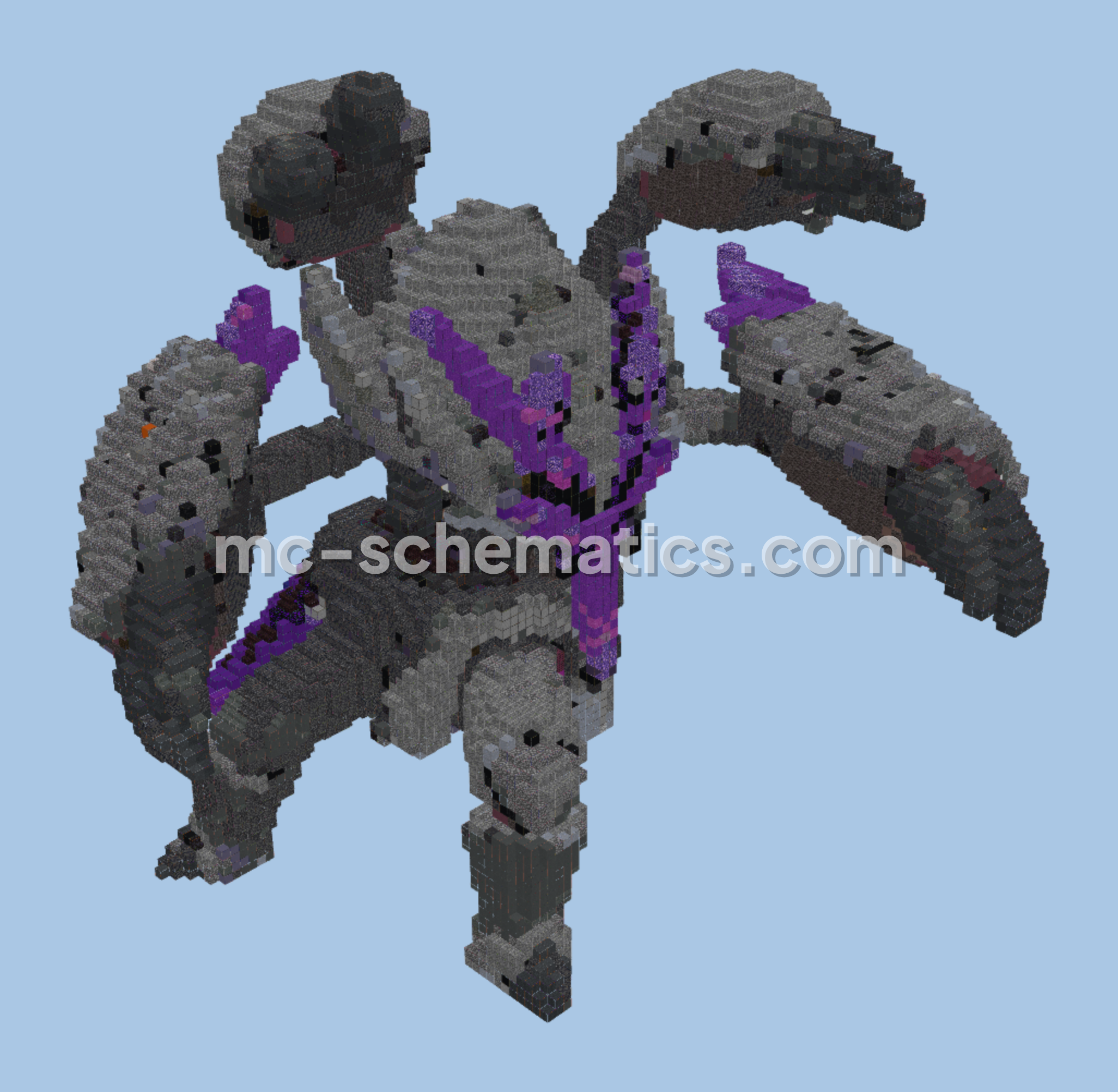 Mega Golisopod Structure Minecraft schematic preview