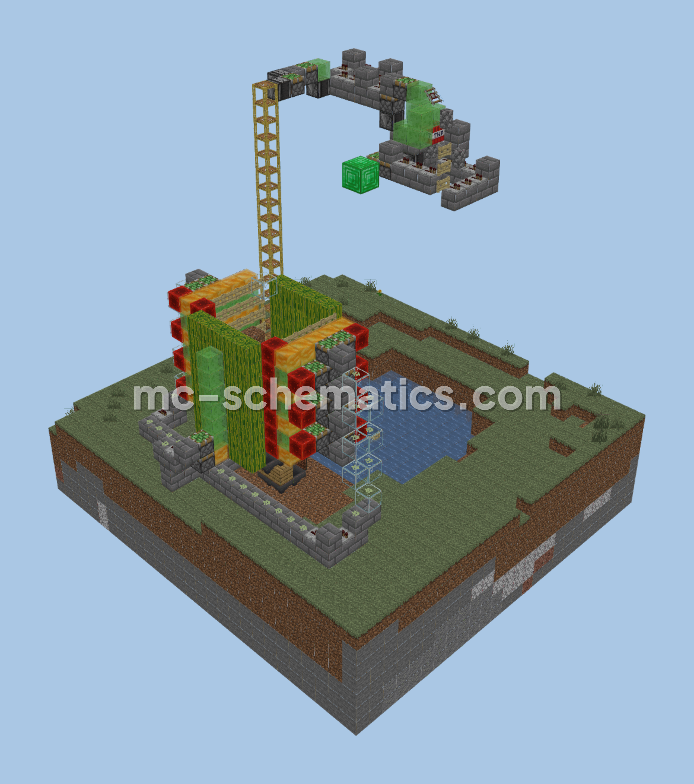 Mega Log Farm Minecraft schematic preview