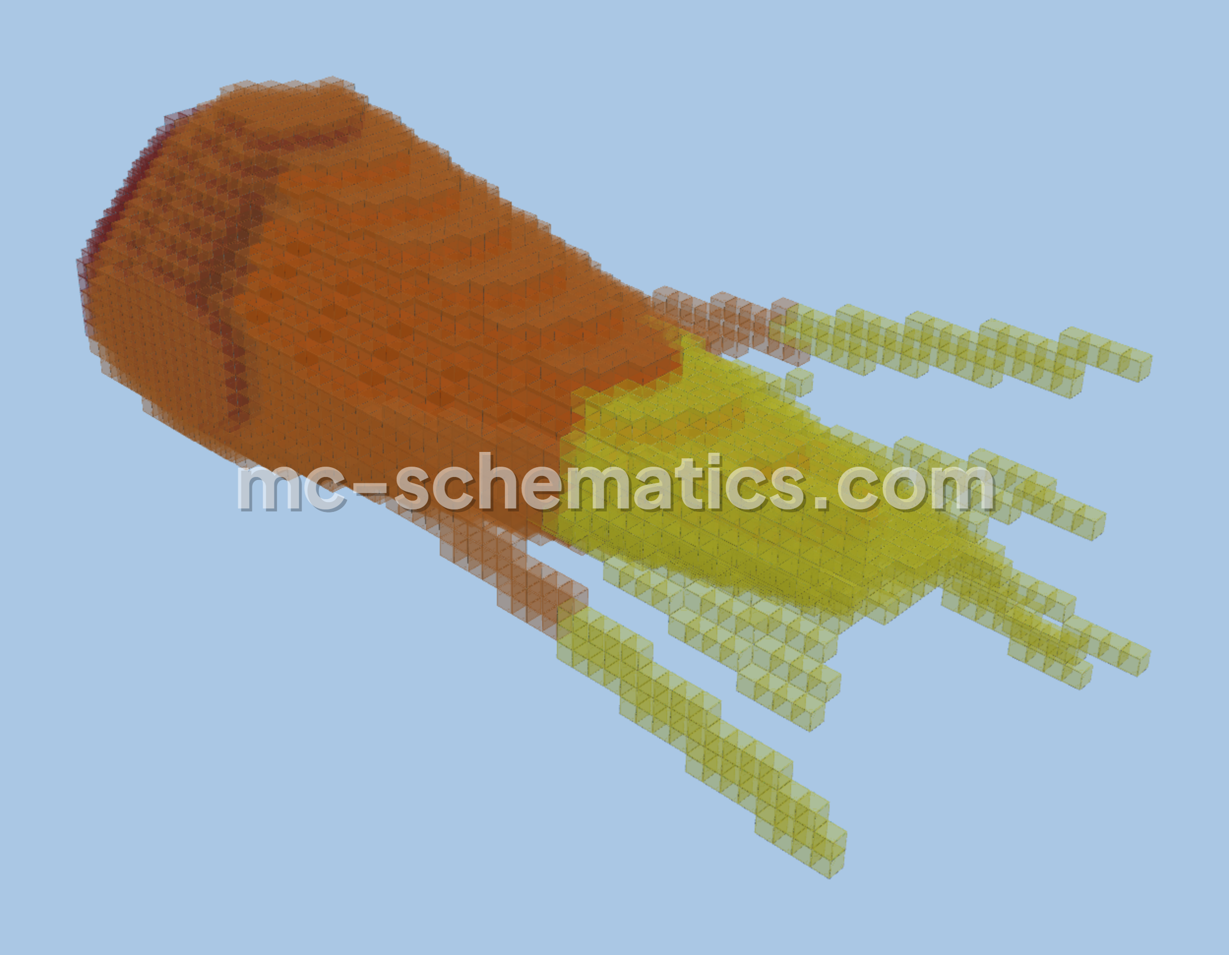 Meteor Impact Structure Minecraft schematic preview