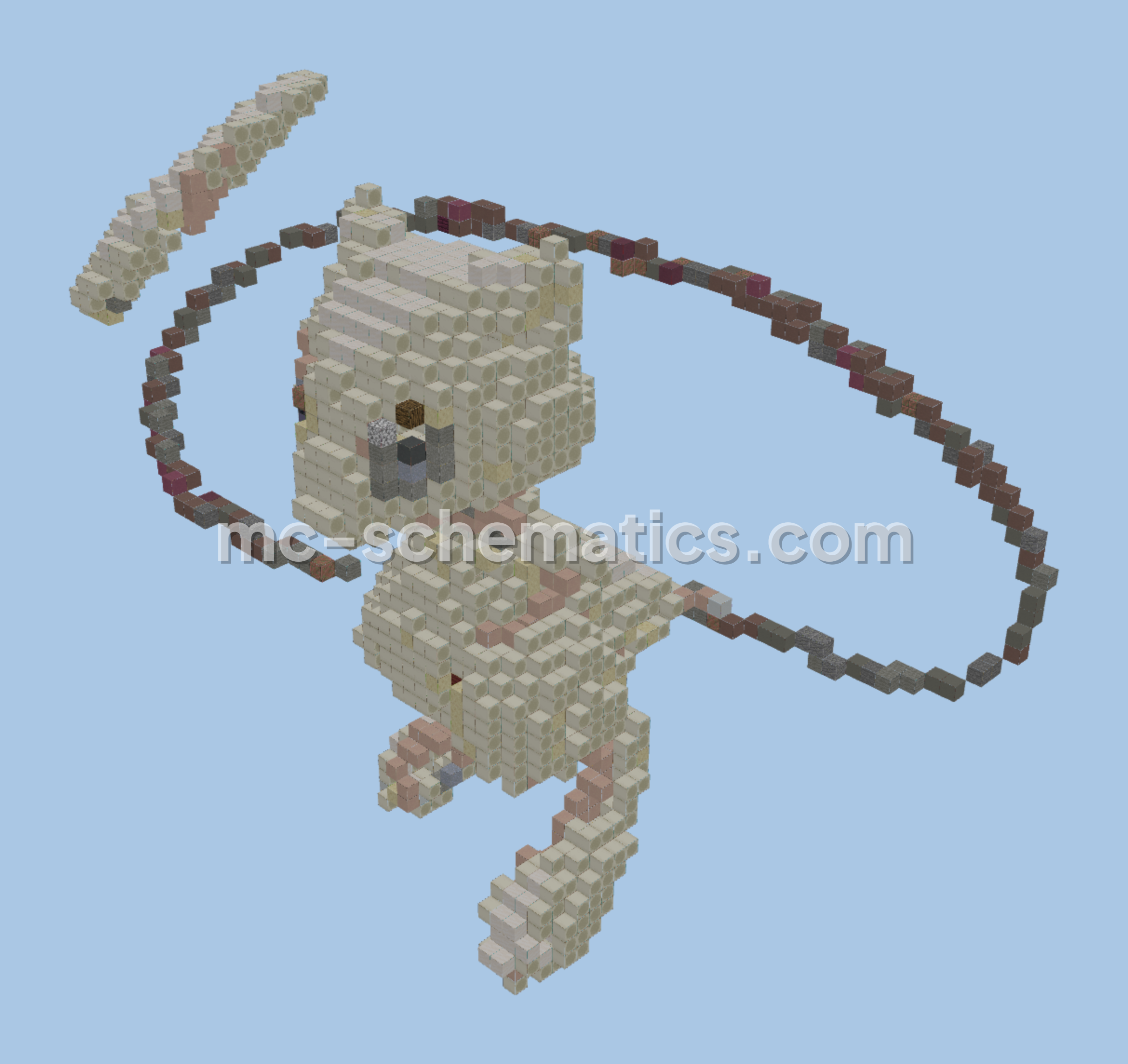 Mew Minecraft Build Minecraft schematic preview