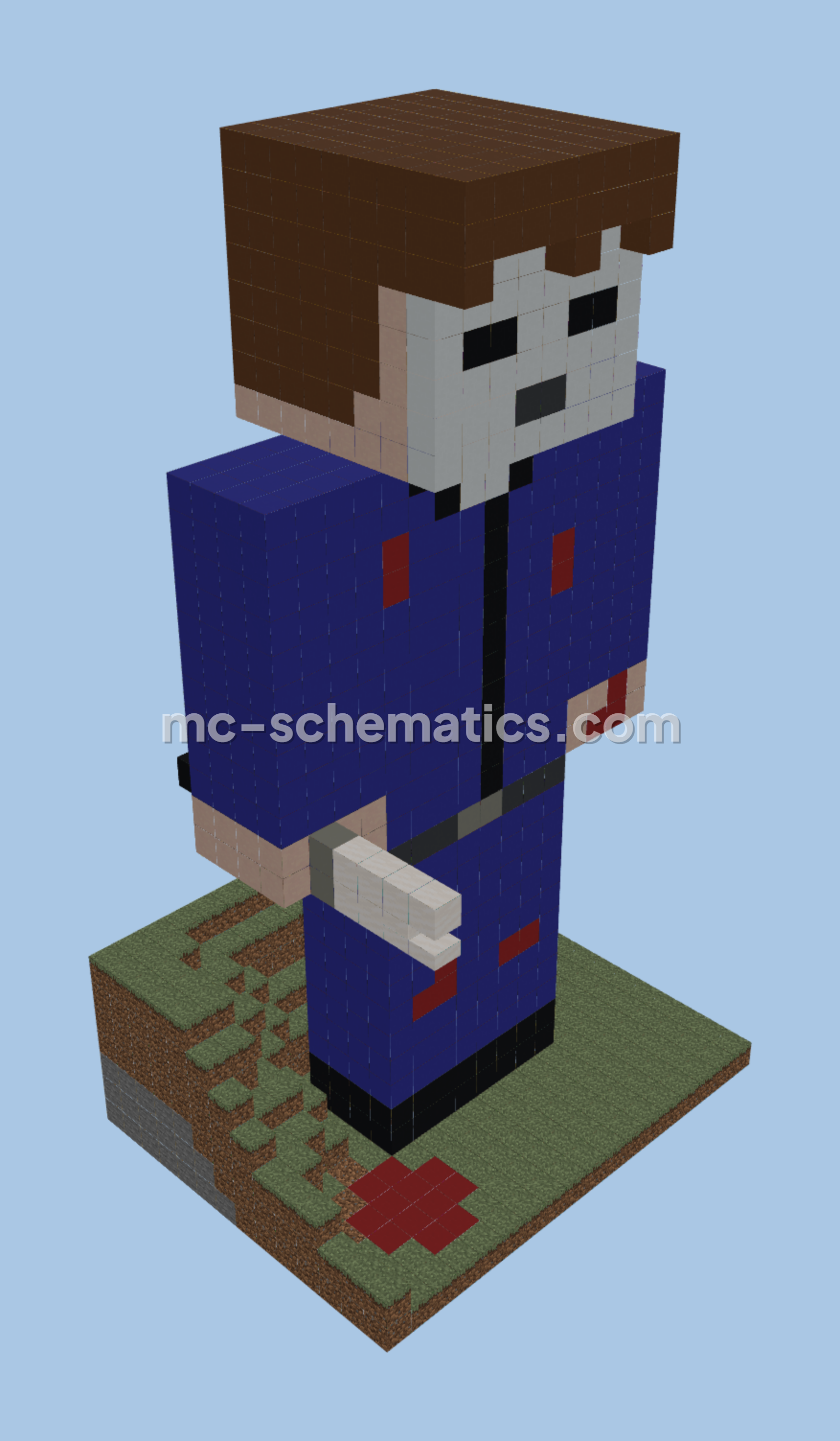 Michael Myers Halloween Horror Statue Minecraft schematic preview