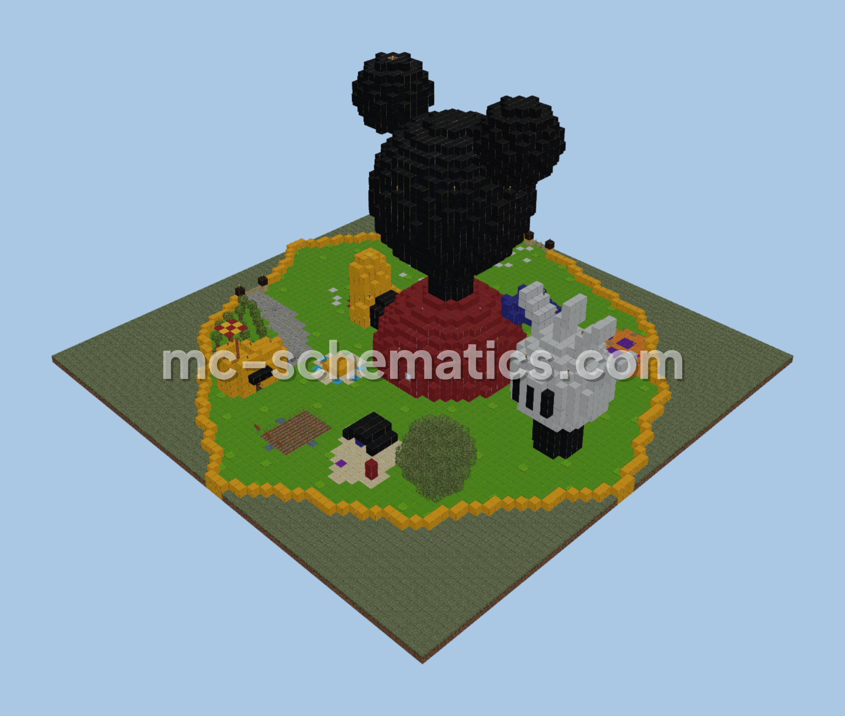 Mickey Mouse Clubhouse Minecraft schematic preview