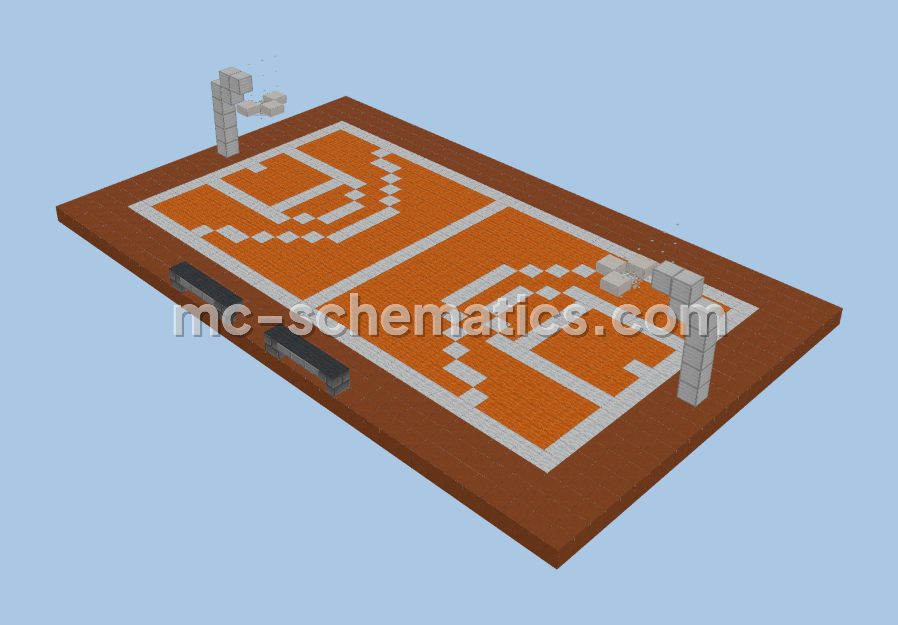 Minecraft Basketball Court Minecraft schematic preview