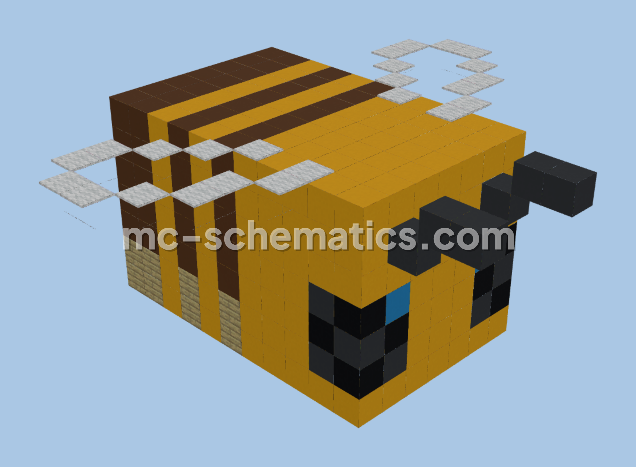 Minecraft Bee Statue Minecraft schematic preview