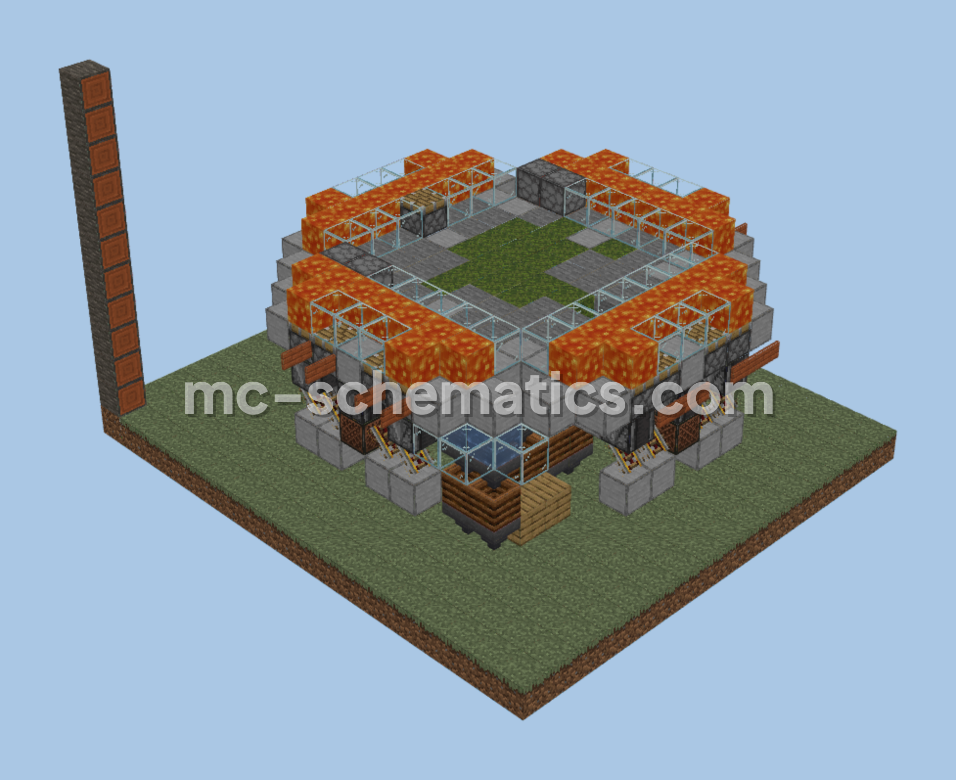 Minecraft Bone Meal Farm Minecraft schematic preview