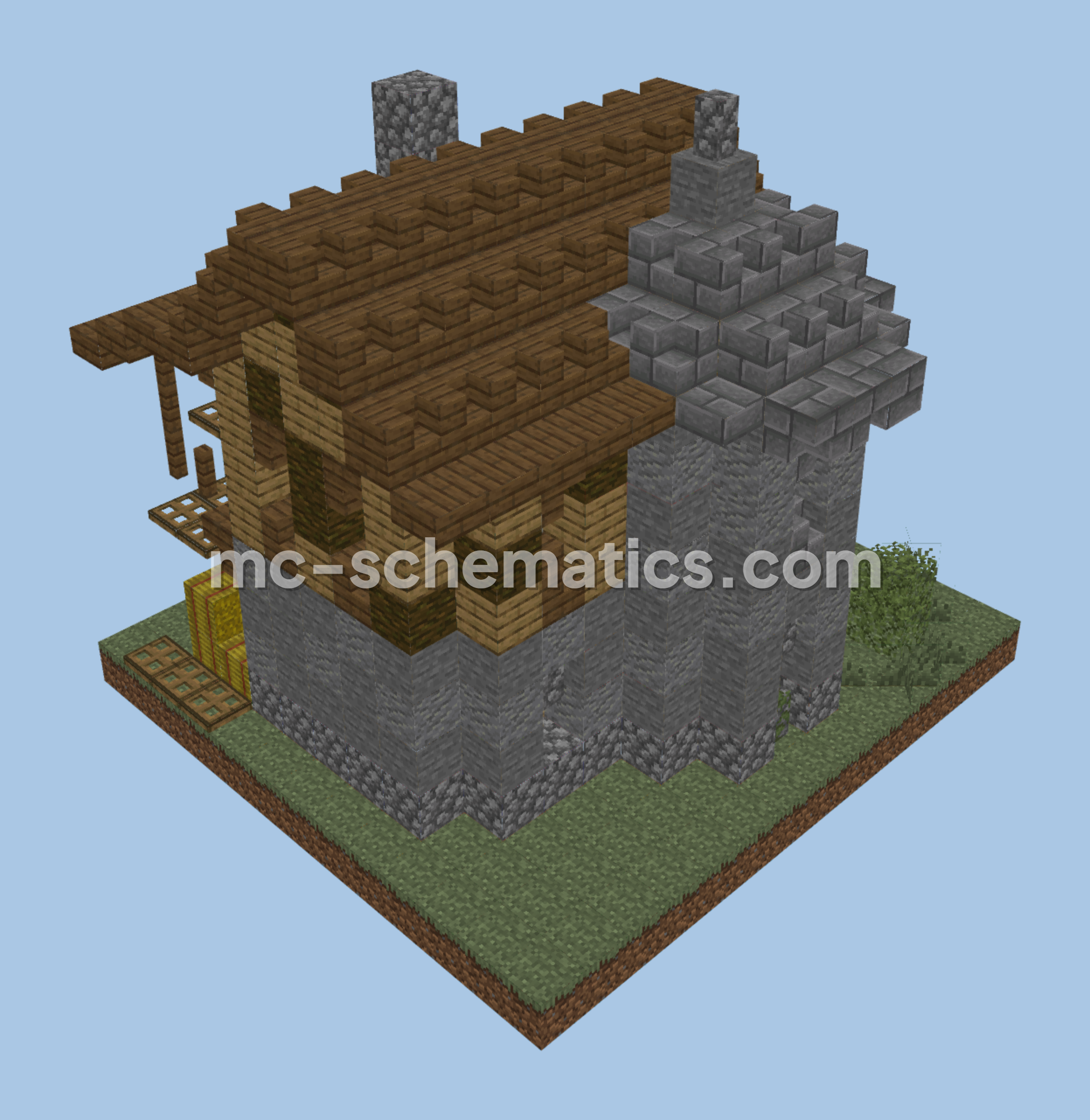 Minecraft Farmhouse Build Minecraft schematic preview