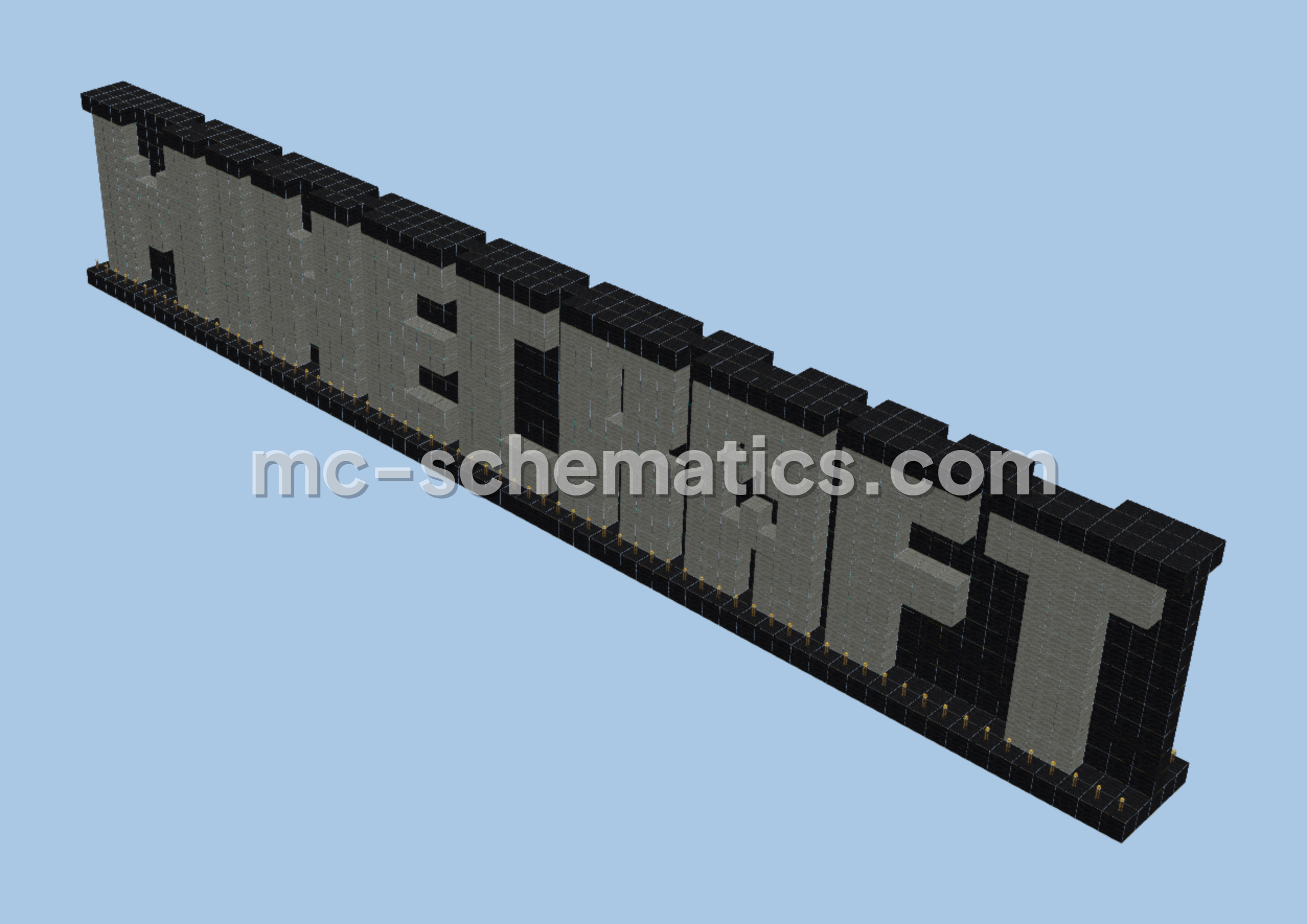 Minecraft Logo Pixel Art Minecraft schematic preview
