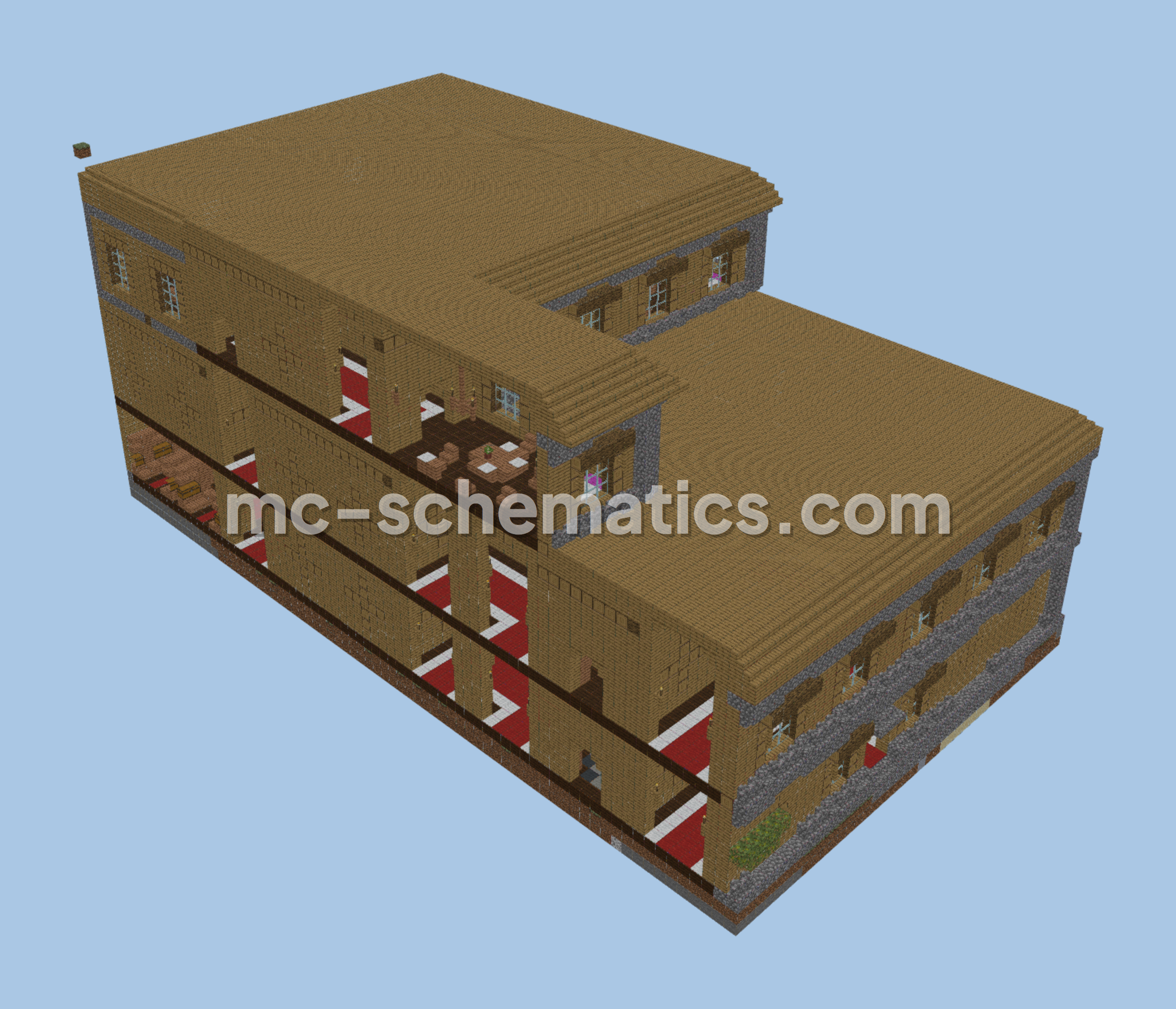 Minecraft Manor House Minecraft schematic preview