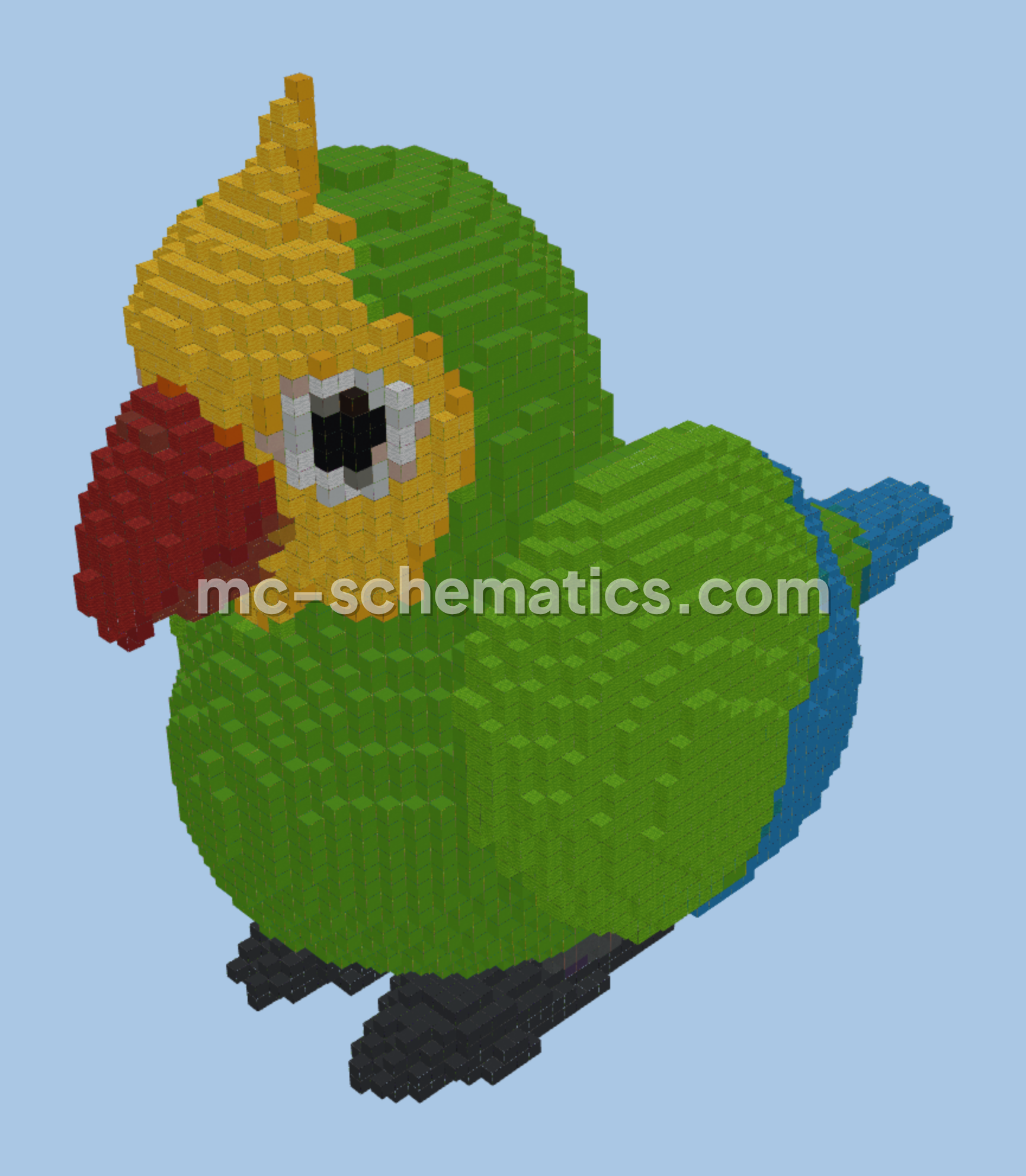 Minecraft Parrot Statue Minecraft schematic preview