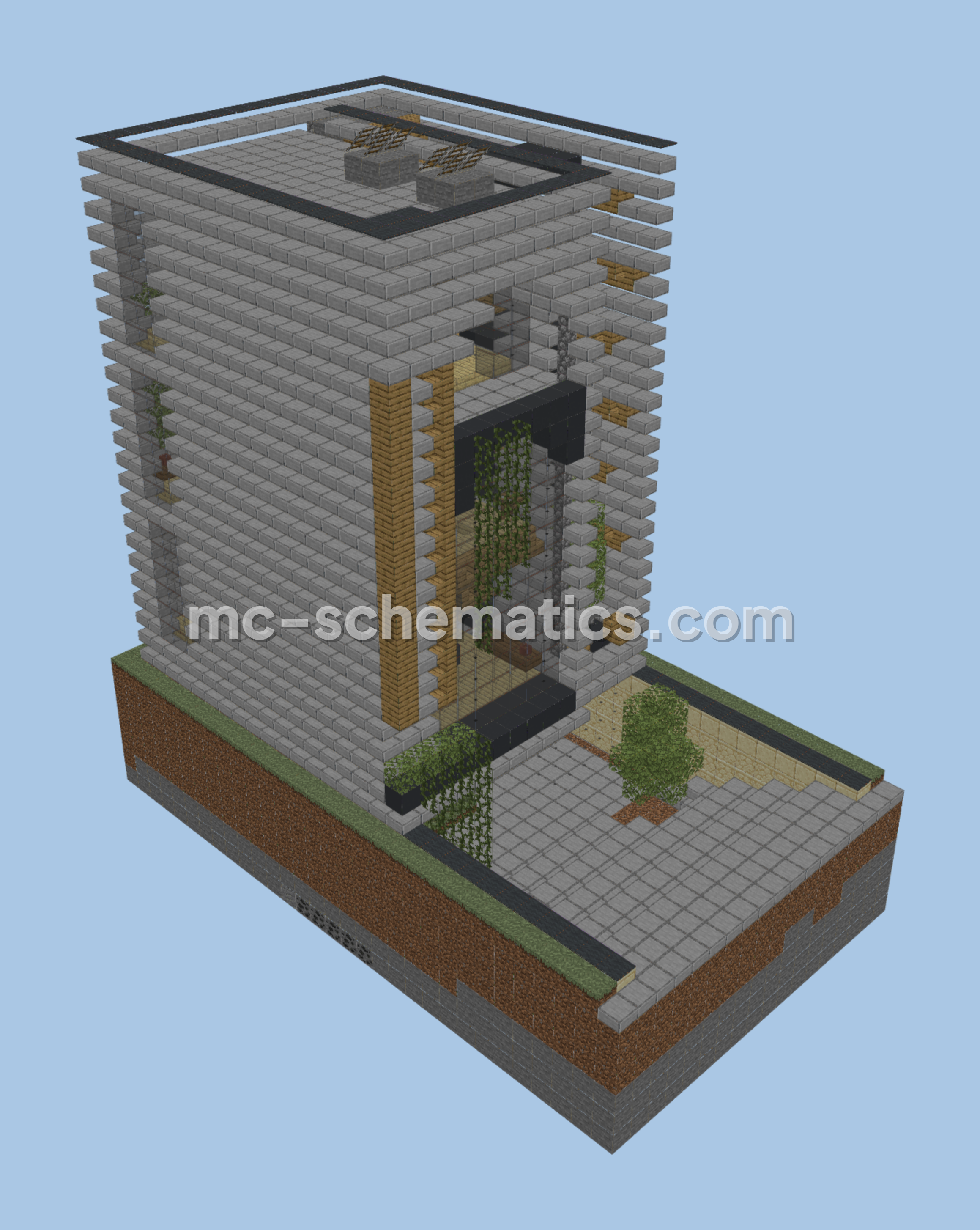 Minecraft Sandstone House Build Minecraft schematic preview