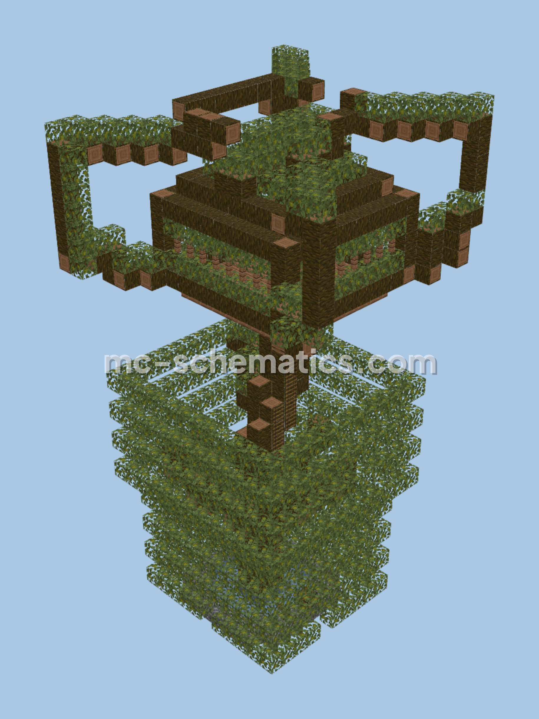 Minecraft Tree House Minecraft schematic preview