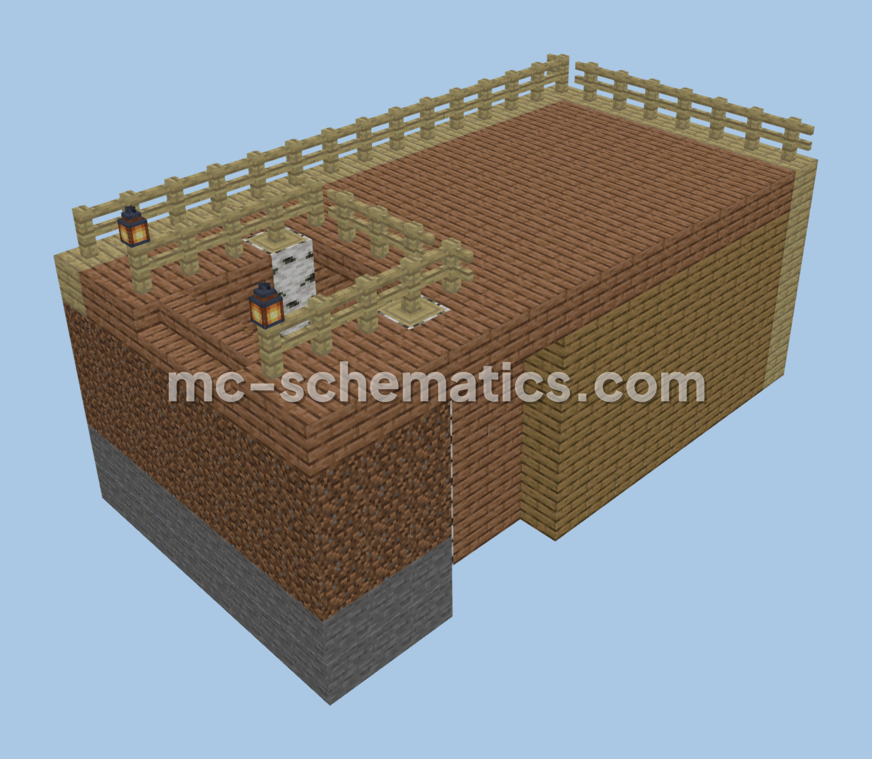 Hidden Underground Storage Base Minecraft schematic