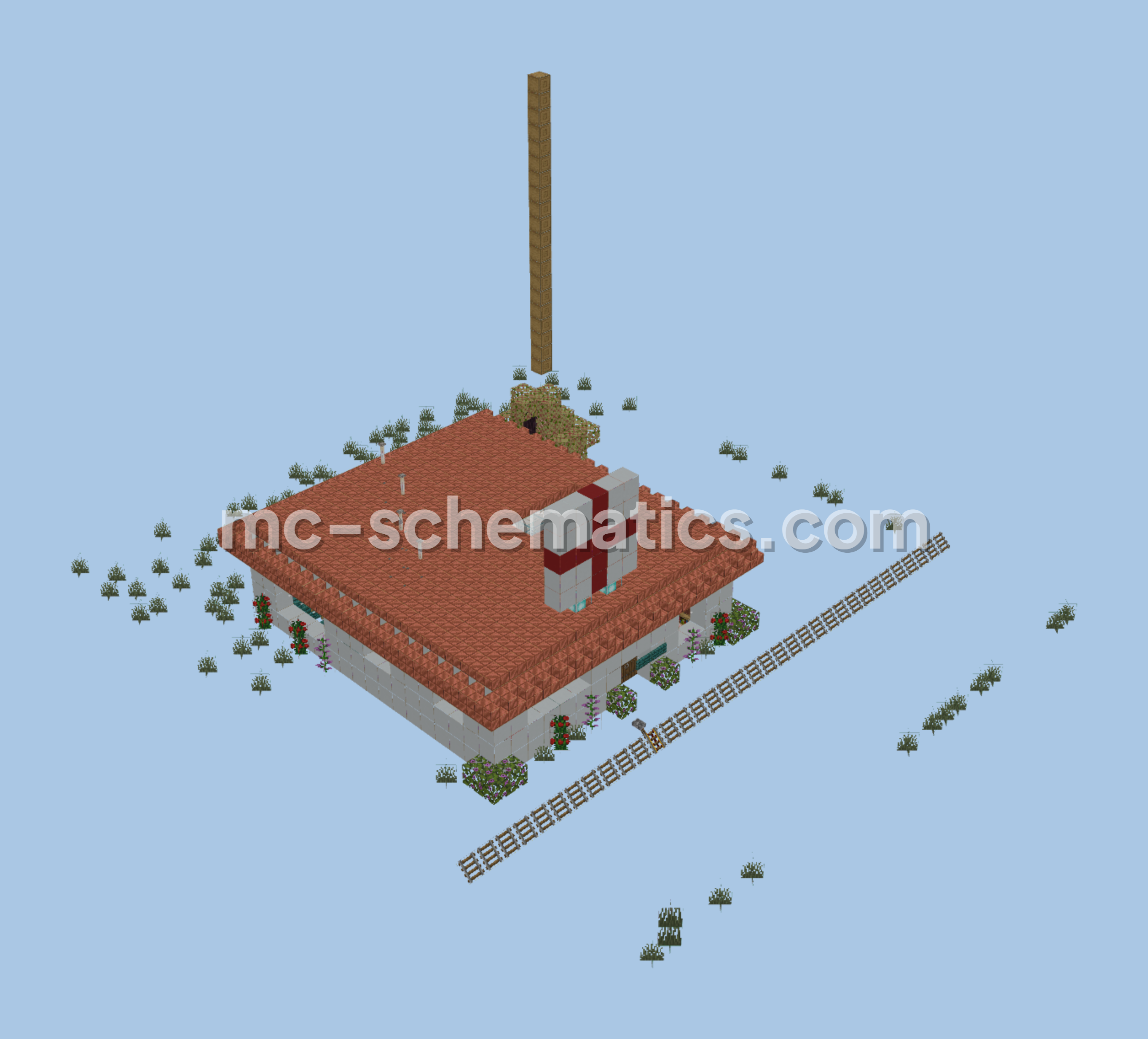 Minecrafty Town Medical Center Building Minecraft schematic preview