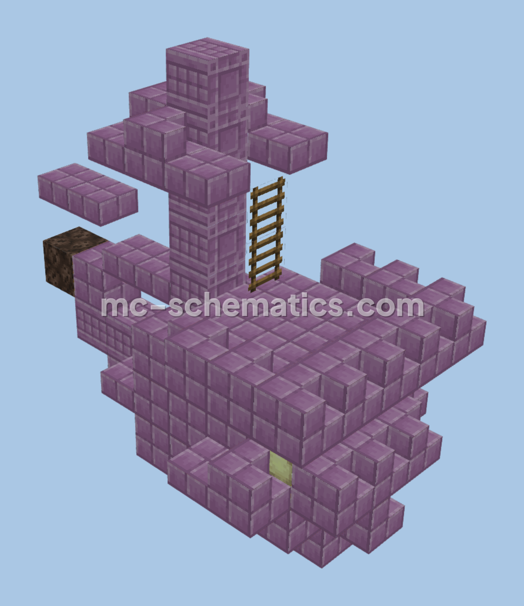 Miniature End Ship Minecraft schematic preview